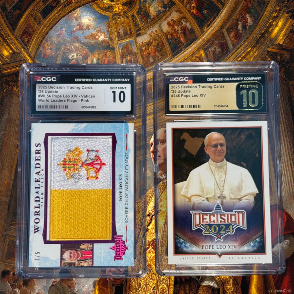 Decision 2024 Pope Leo XIV Vatican Flag Patch CGC 10 Gem Mint + PRISTINE 10 Pope