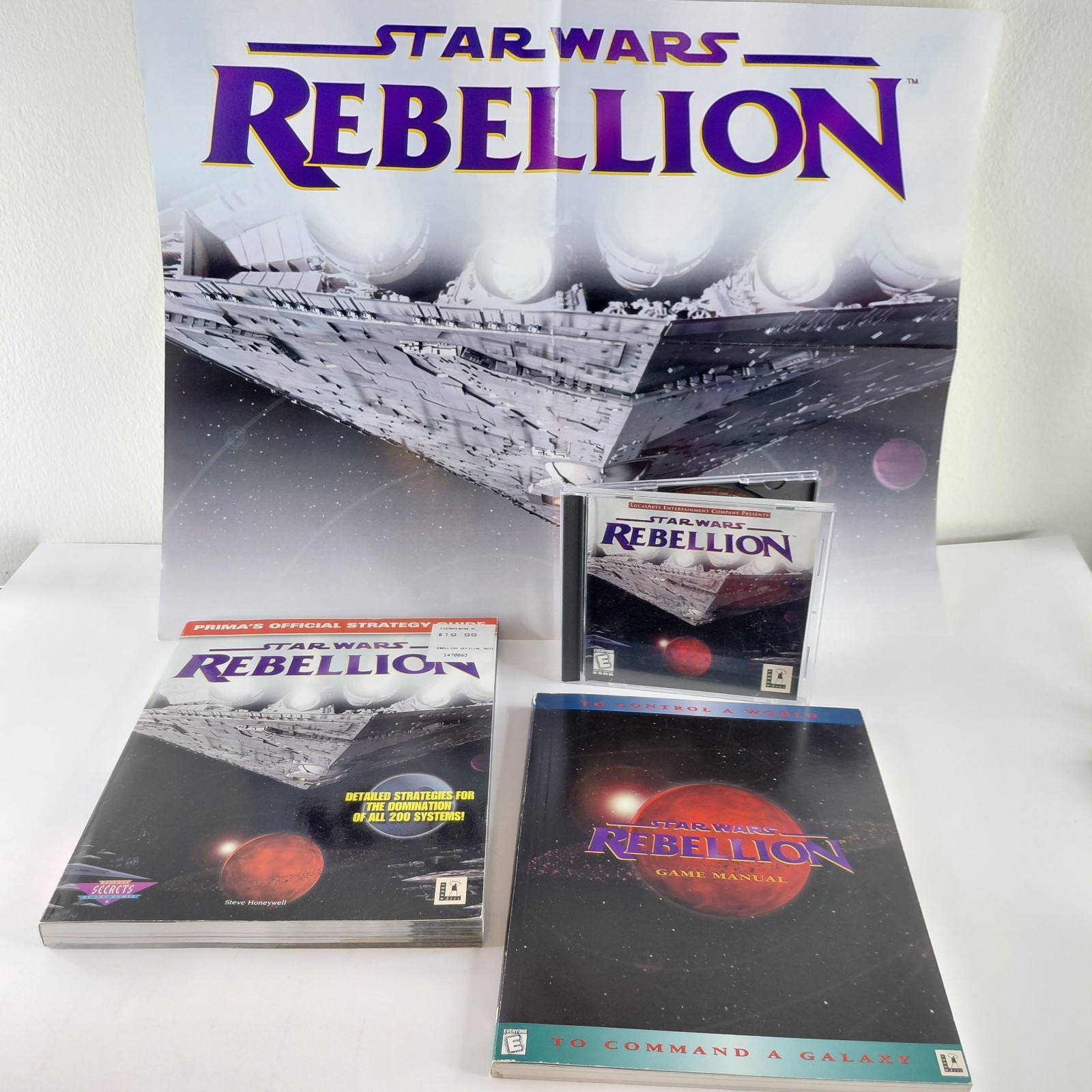 Star Wars: Rebellion PC 1998 Complete w/ Manual & Poster