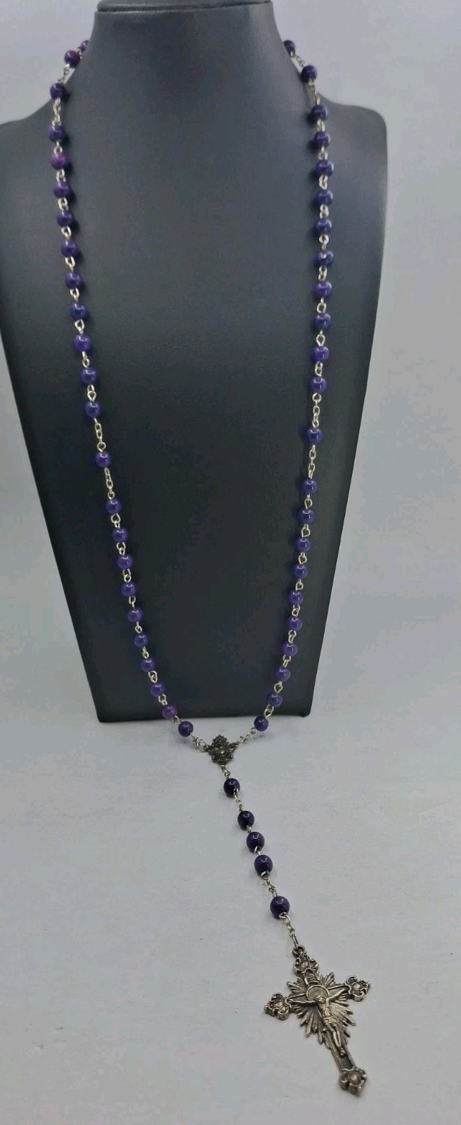 1917-2017 Fatima Purple Beaded Rosary