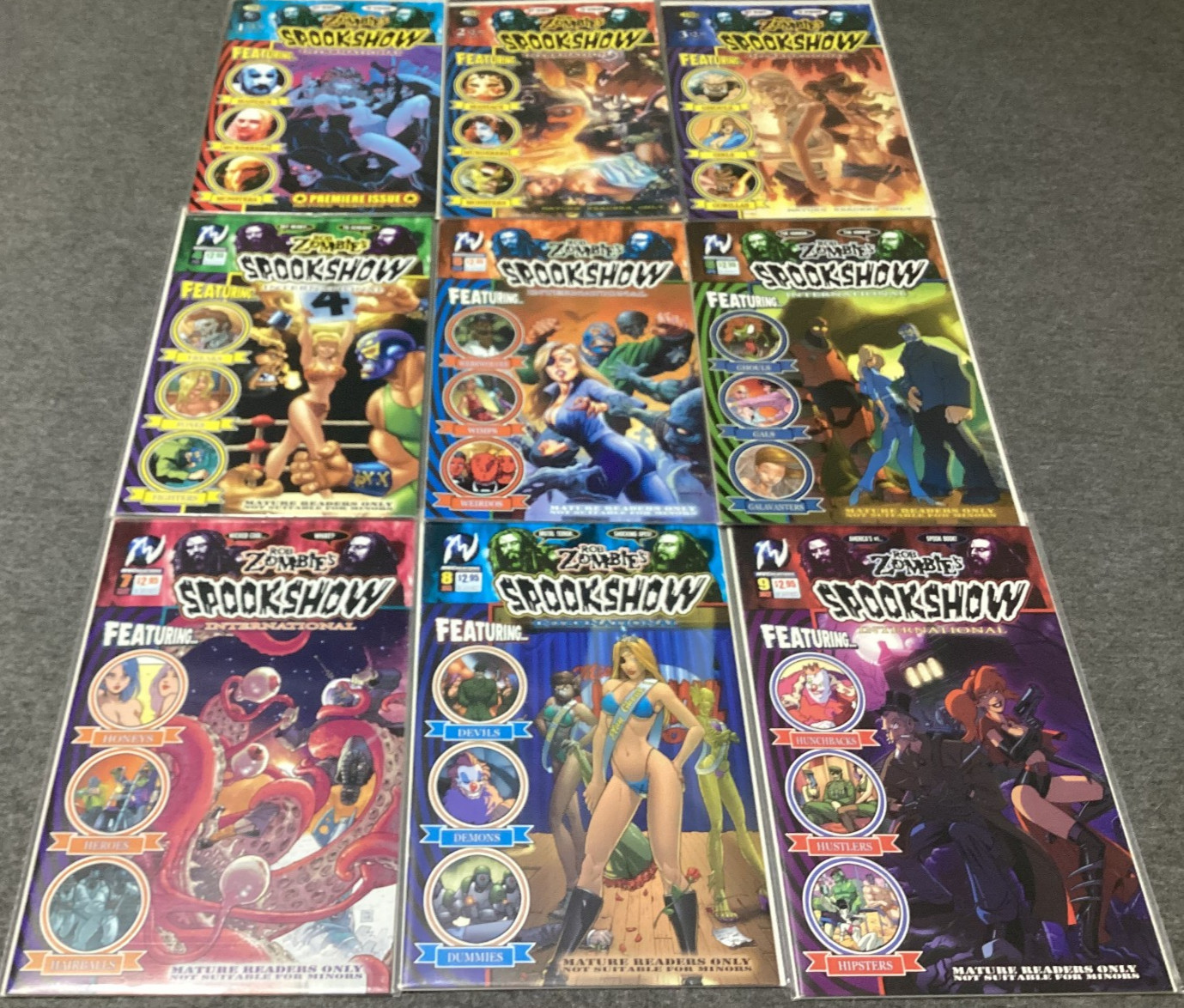 Rob Zombie's Spookshow International #1-9 (2003, CGE) NM- Full Set lot of 9