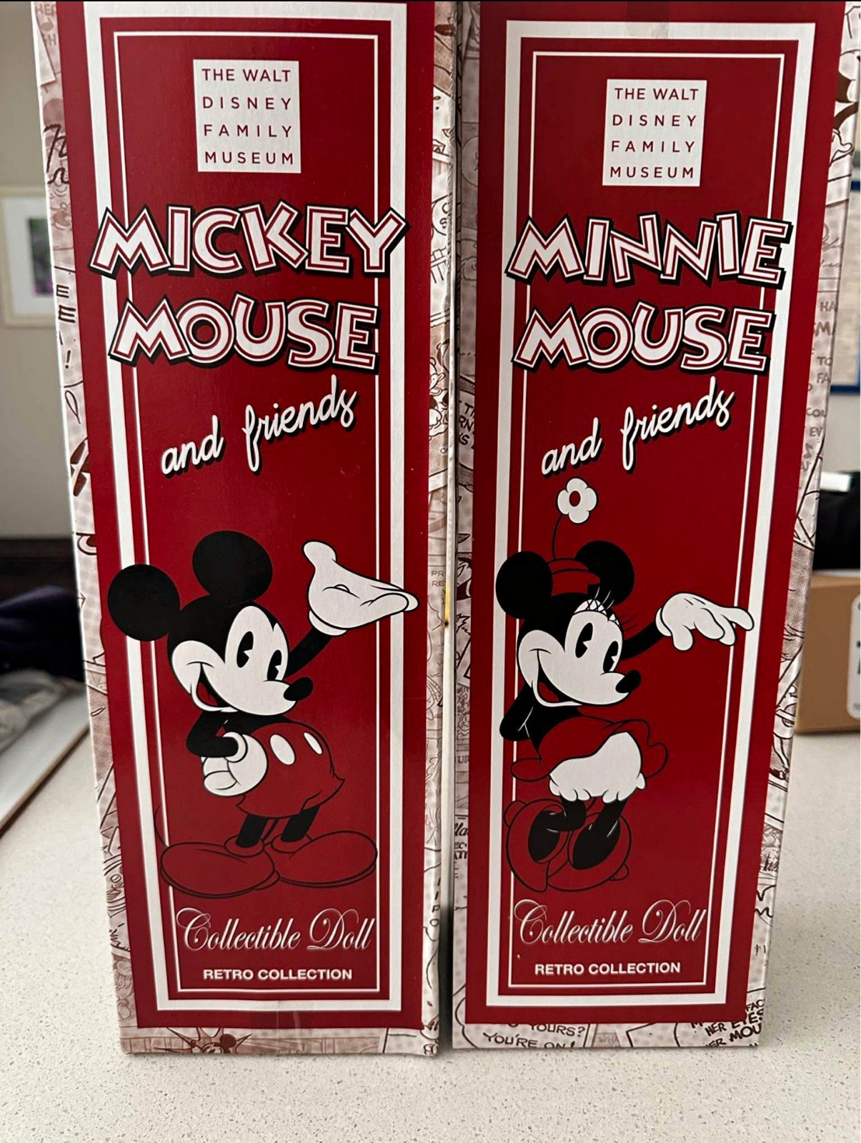 The Walt Disney Family Museum Mickey & Minnie Retro Collectible Dolls