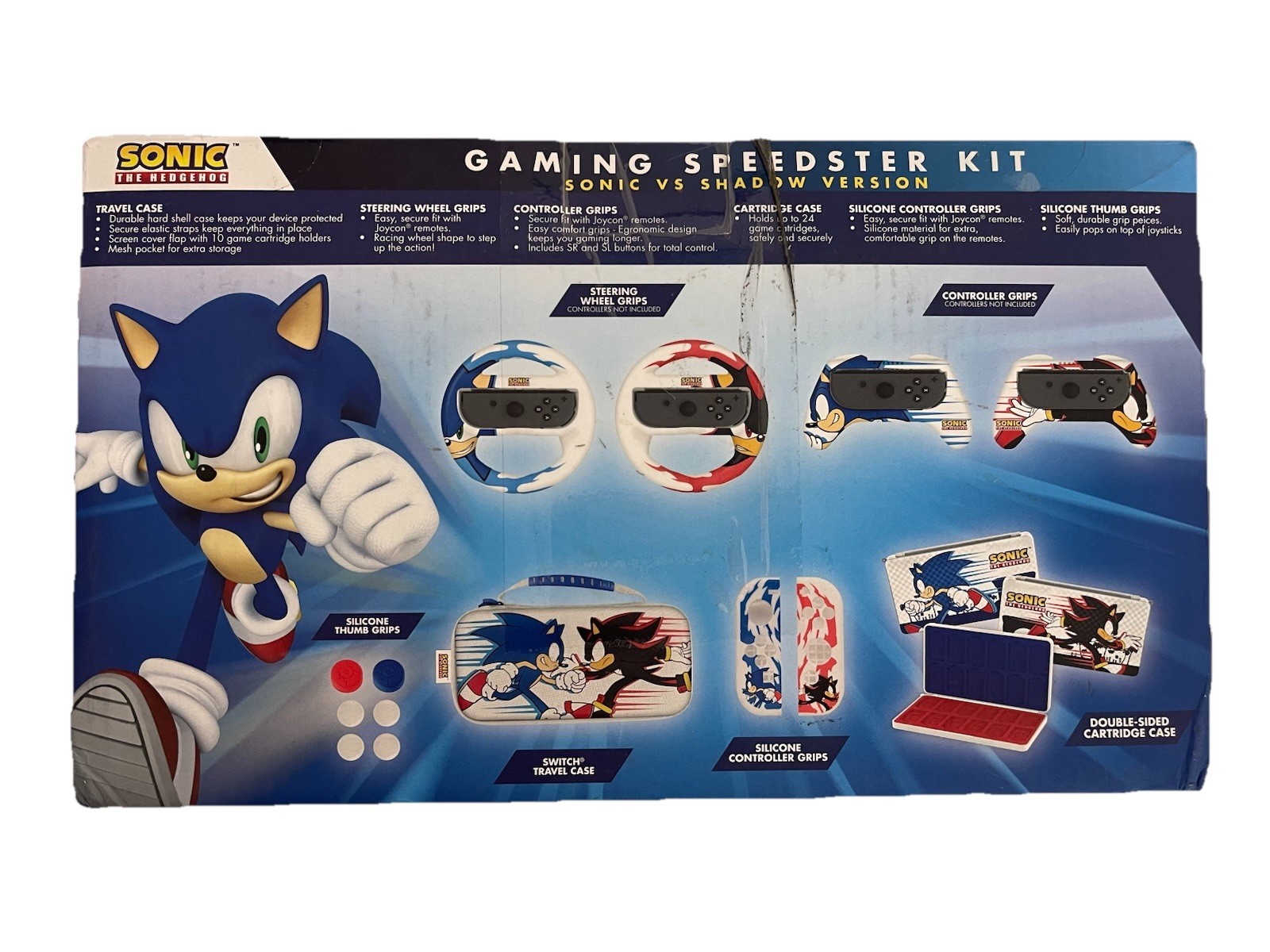 SONIC The Hedgehog Nintendo Switch Gaming Speedster Kit Blue Blur Version - OPEN