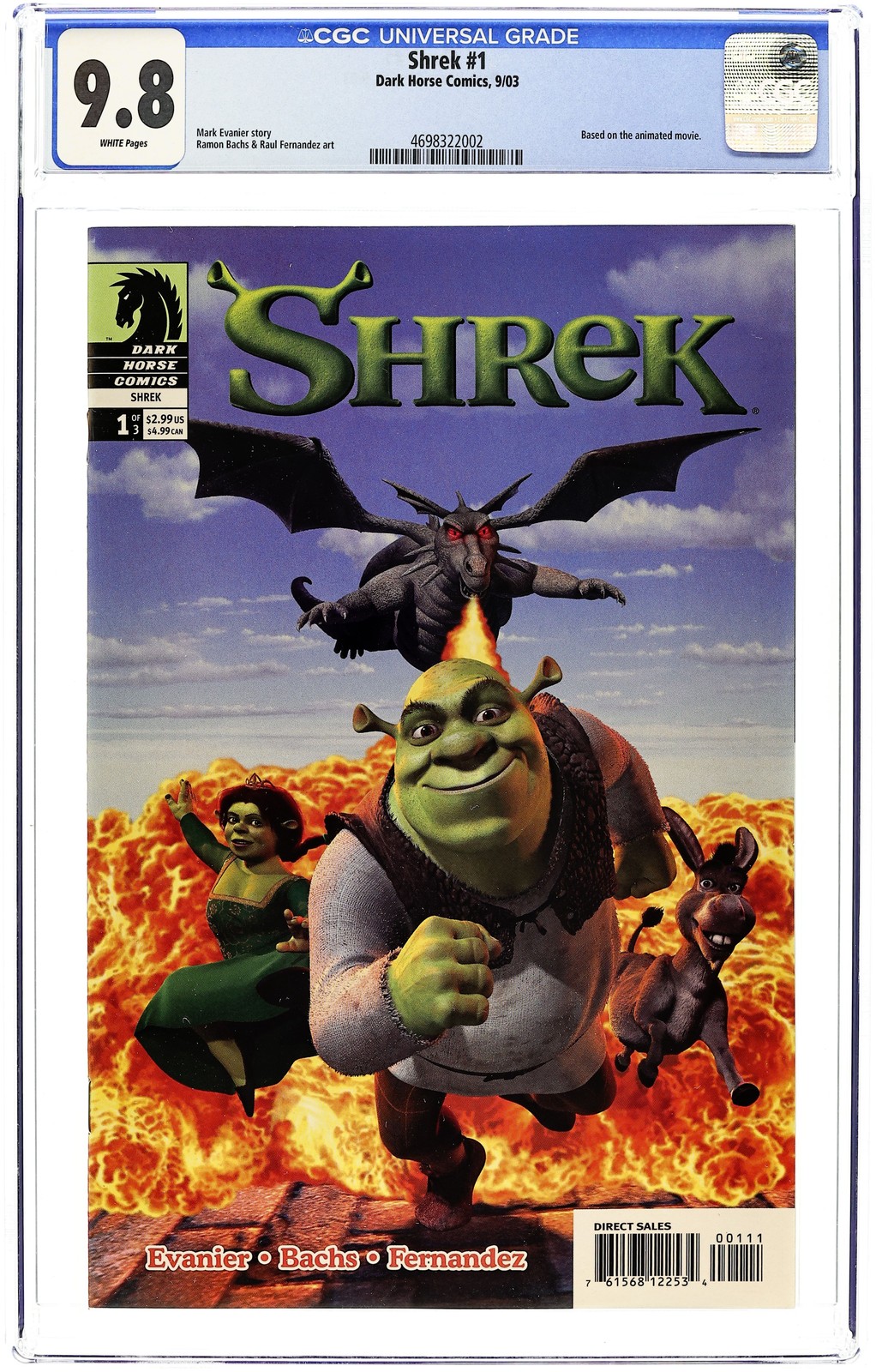 Shrek #1 CGC 9.8 2003 4698322002