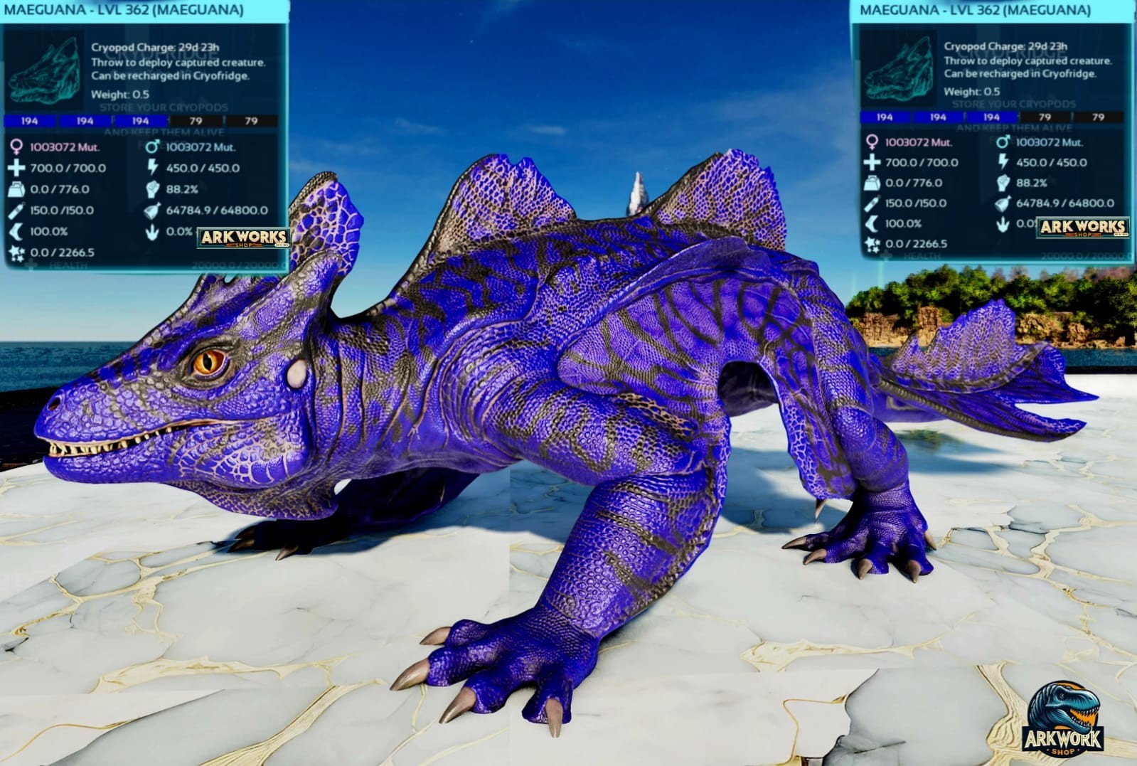 🦖ARK Survival Ascended SubZero Top Stats PVE PS5/XBOX/PC