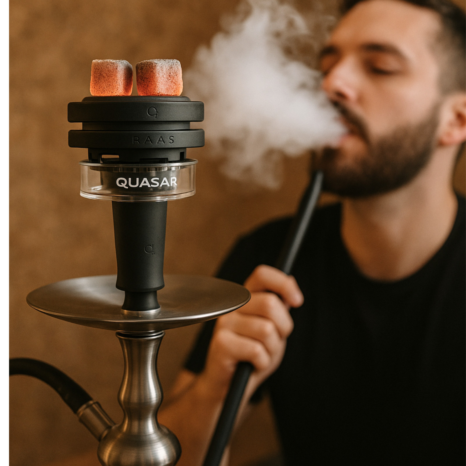 Quasar RAAS Hookah Head – Premium Heat Management, Modern Look, Aluminum Build