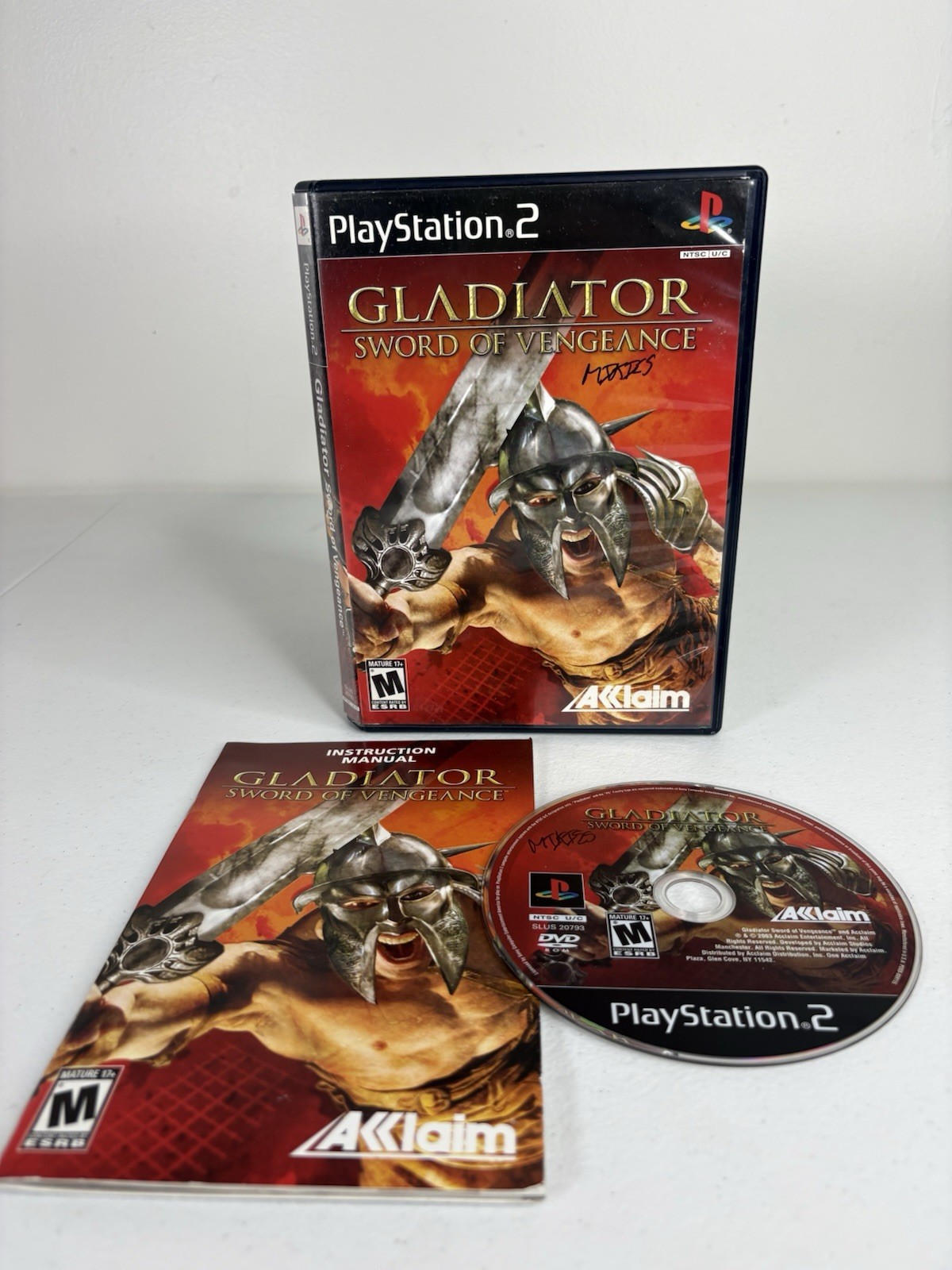 PS2 Gladiator Sword of Vengeance Sony PlayStation 2, 2003 Complete in Box CIB