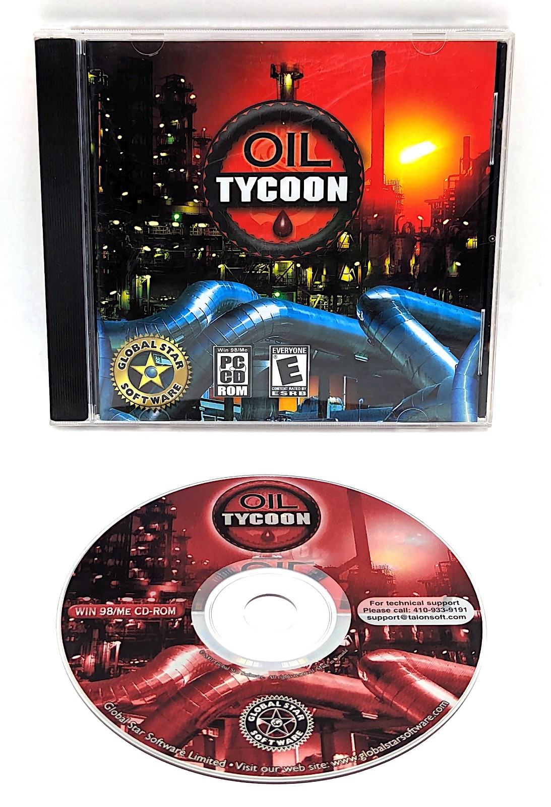 Oil Tycoon (PC, 2001) CD-ROM Windows 98/ME/XP Simulation Strategy - Retro Gaming