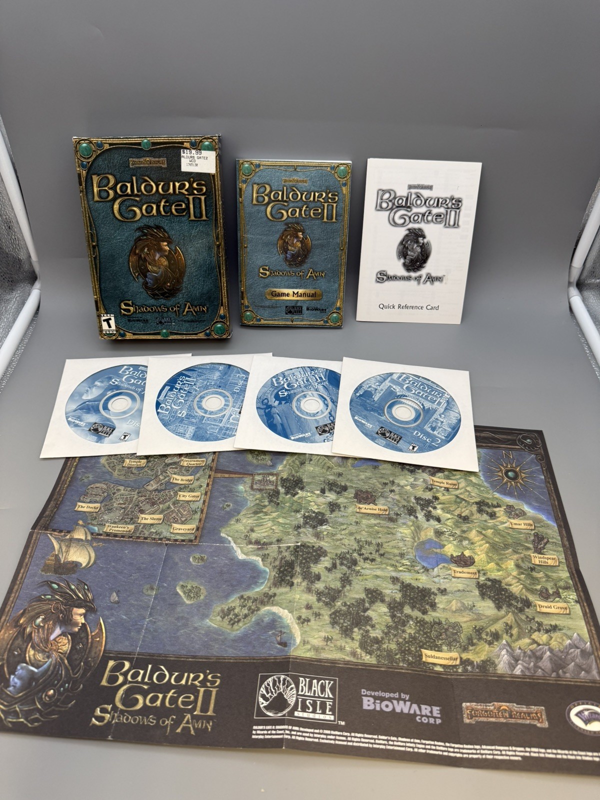 Baldur's Gate II: Shadows of Amn (PC, 2000) CIB  