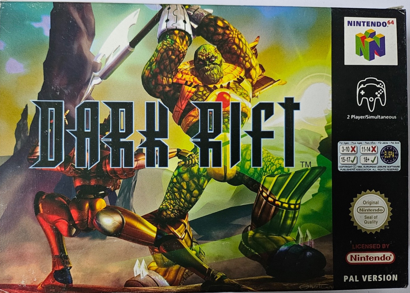 DARK RIFT NINTENDO 64 PAL EUR NEW NEW RARE N64 NEW (BACK OF STOCK)