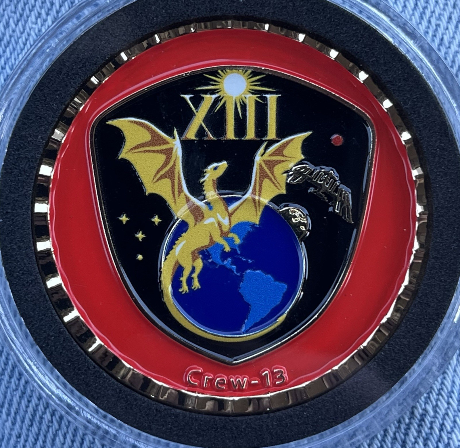 SpaceX Dragon falcon 9 Crew 13 NASA Challenge Coin Medal