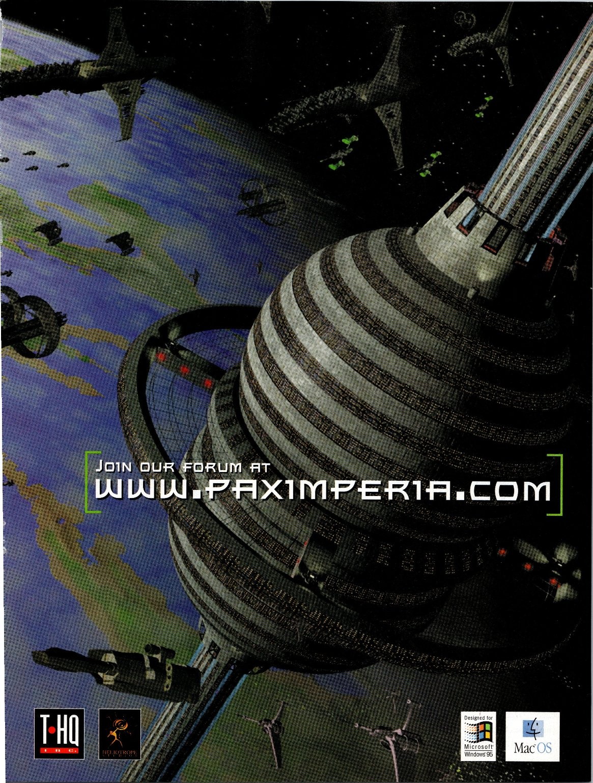 THQ Pax Imperia PC Mac Video Game Ad Print Vintage Magazine 8.5x11 1996