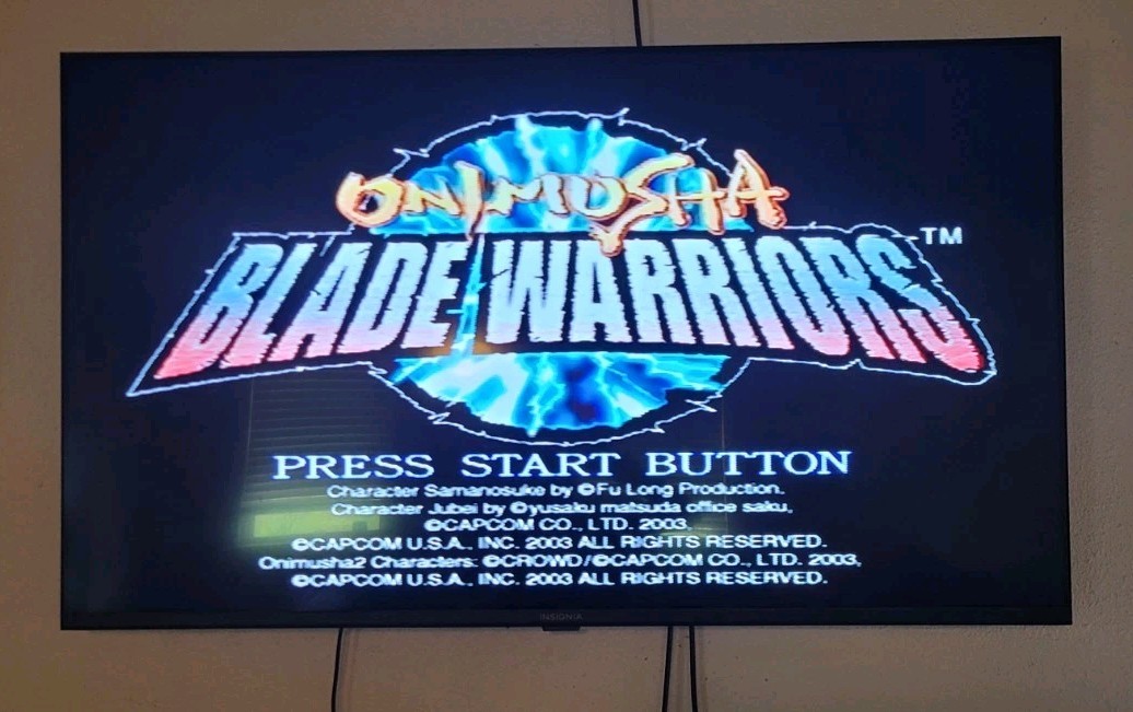 2 Games - Onimusha Blade Warrior & Warlords - Playstation 2 - Tested and Working