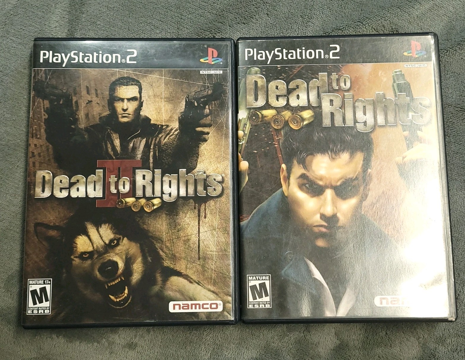 Dead to Rights 1 & II 2 BUNDLE Sony PlayStation 2 2005