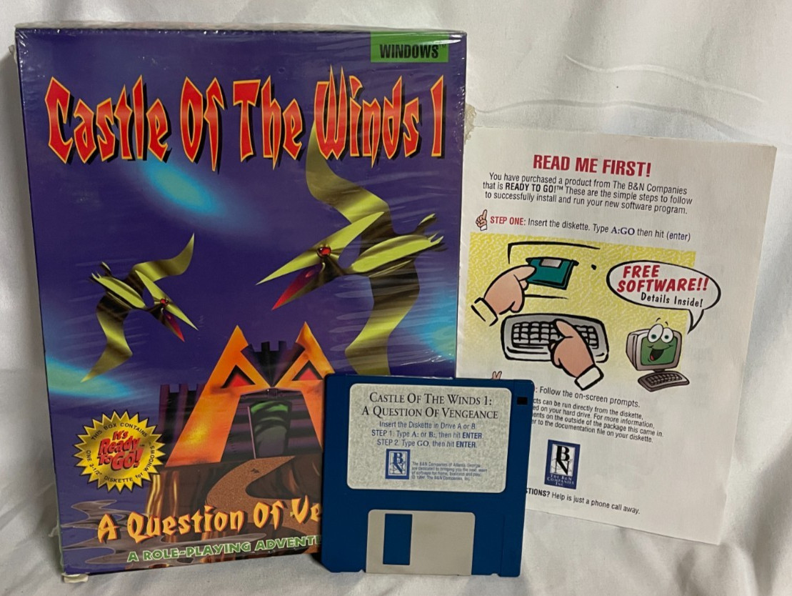 Untested Castle Of The Winds I PC Game by B&N Companies with Box