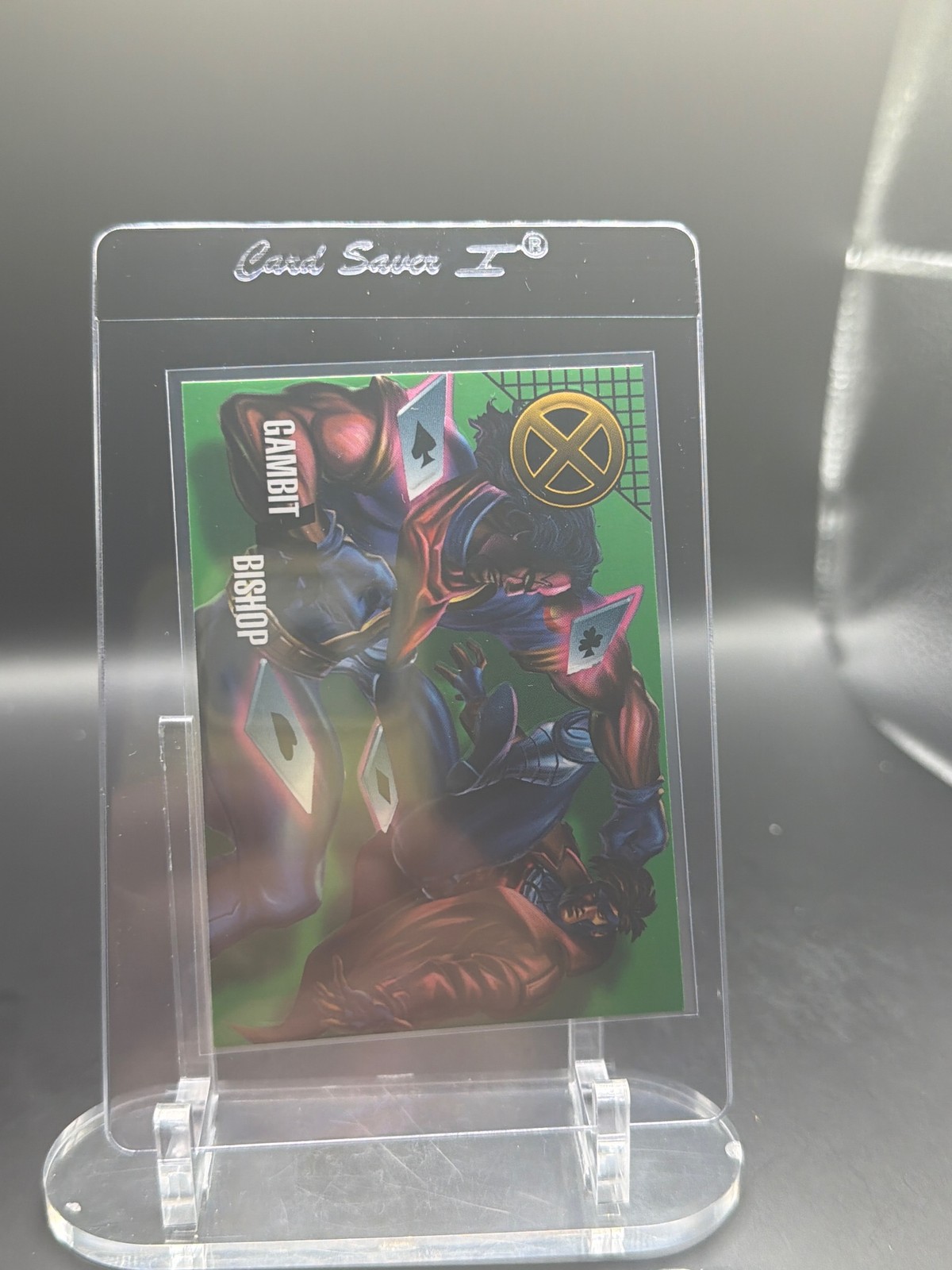 1996 Fleer/SkyBox Marvel Vision #51 Gambit vs. Bishop