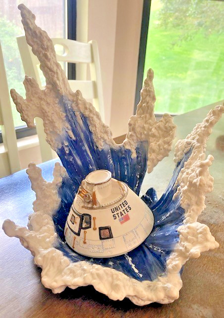 Vintage Collectable 1992 Splashdown Porcelain Sculpture- National Space Society