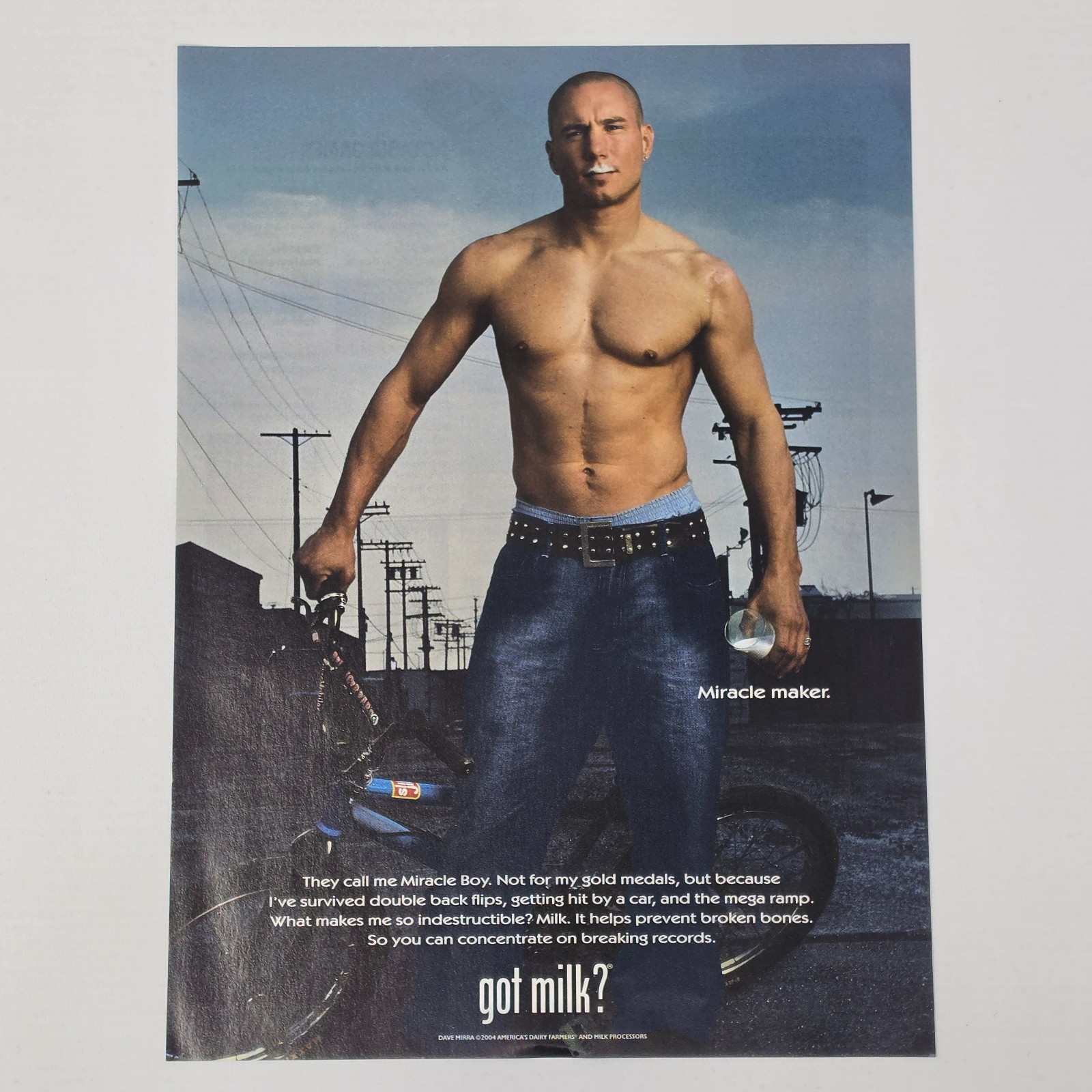 Got Milk Dave Mirra Authentic Magazine Ad