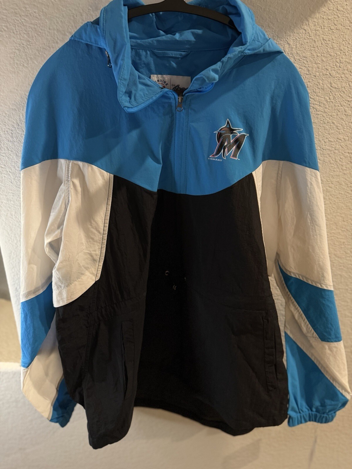 Miami Marlins Colorblock Windbreaker Jacket NWT Carl Banks G-III Women’s M