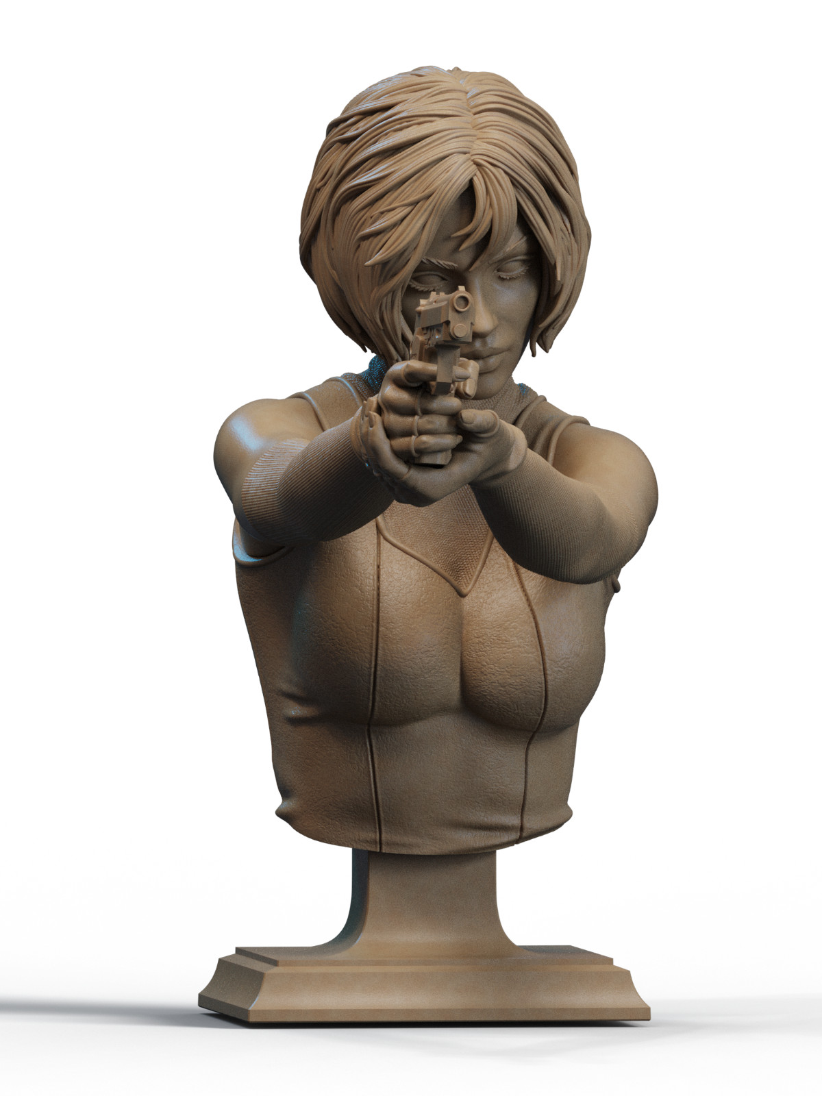 1:6 Regina Resident Evil Fan Art UNPAINTED High Quality Bust Statue