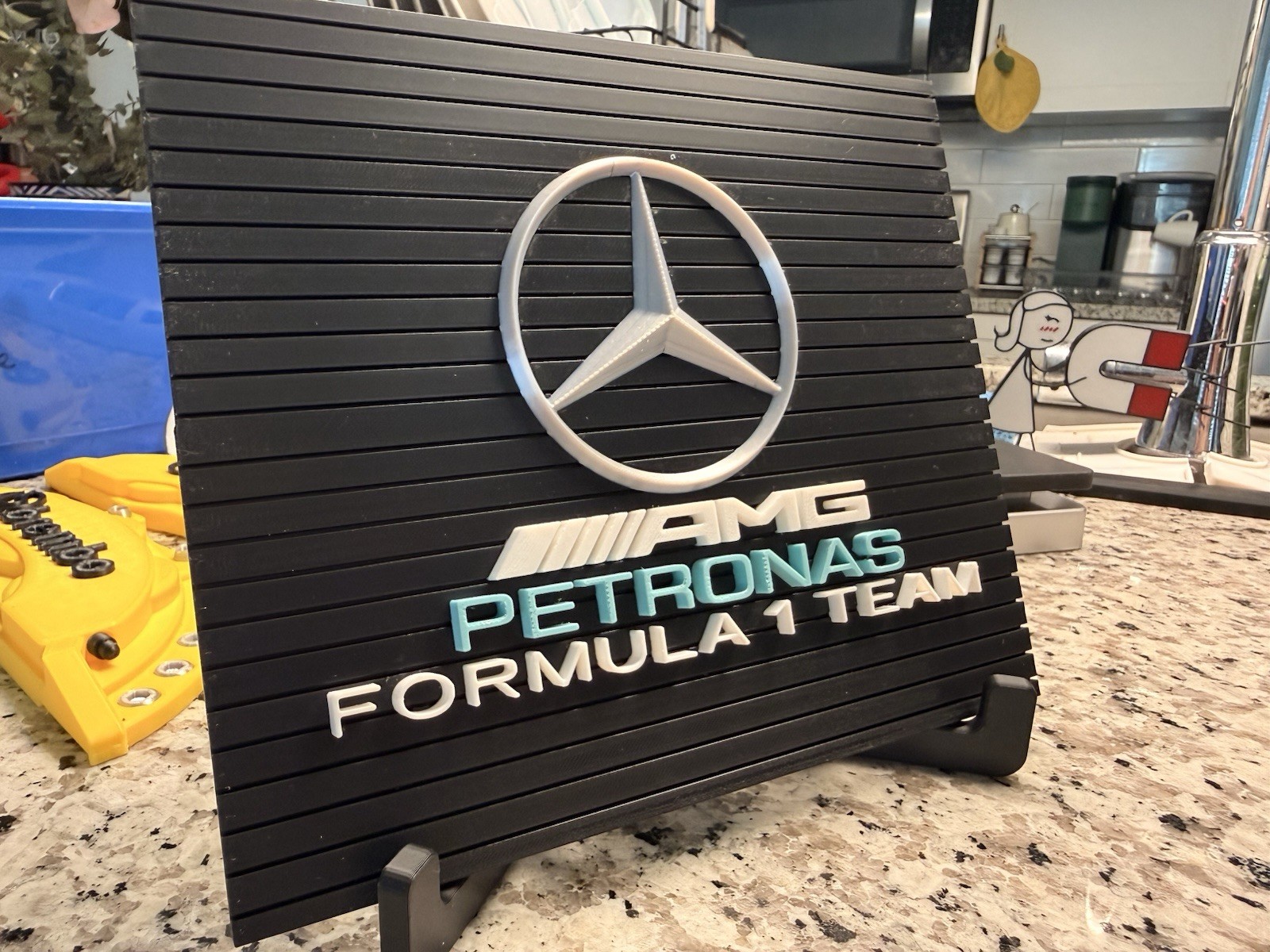 Mercedes F1 Team Logo Display Wall Art Sign Decor For F1 Collector Racing Gift