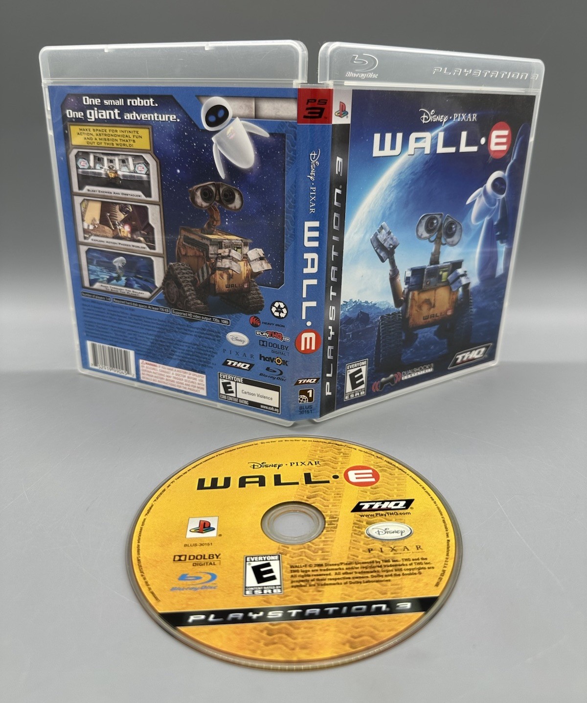 WALL-E PS3 Sony Disney Pixar Action Adventure Platformer Video Game No Manual