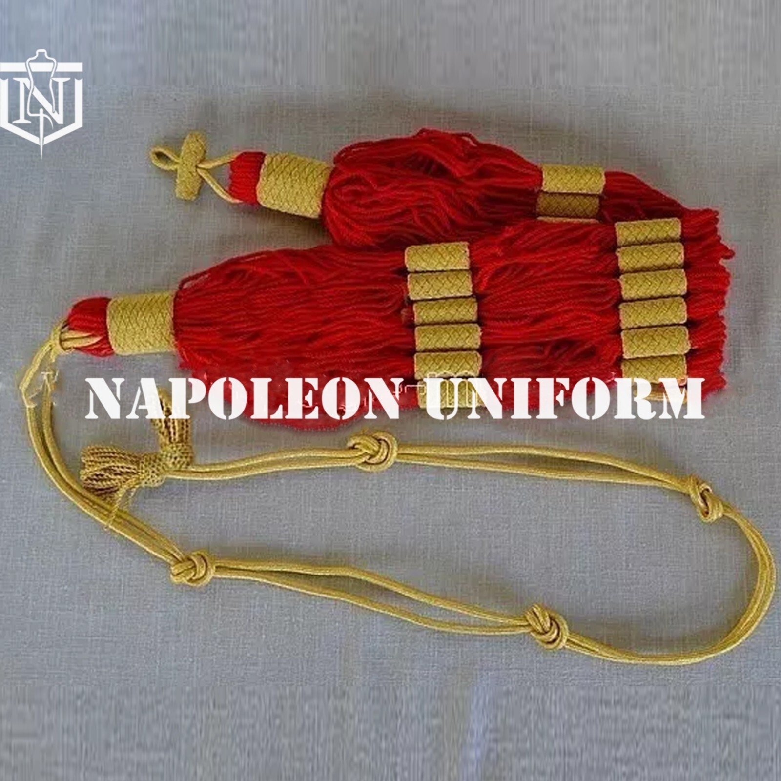 Newly WWW2 Army Hussars  British, Military Red & Golden Hussar Peace & War Belt