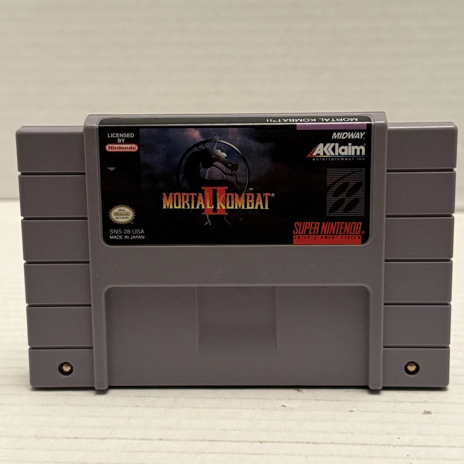 Mortal Kombat II (Nintendo SNES, 1994) Tested