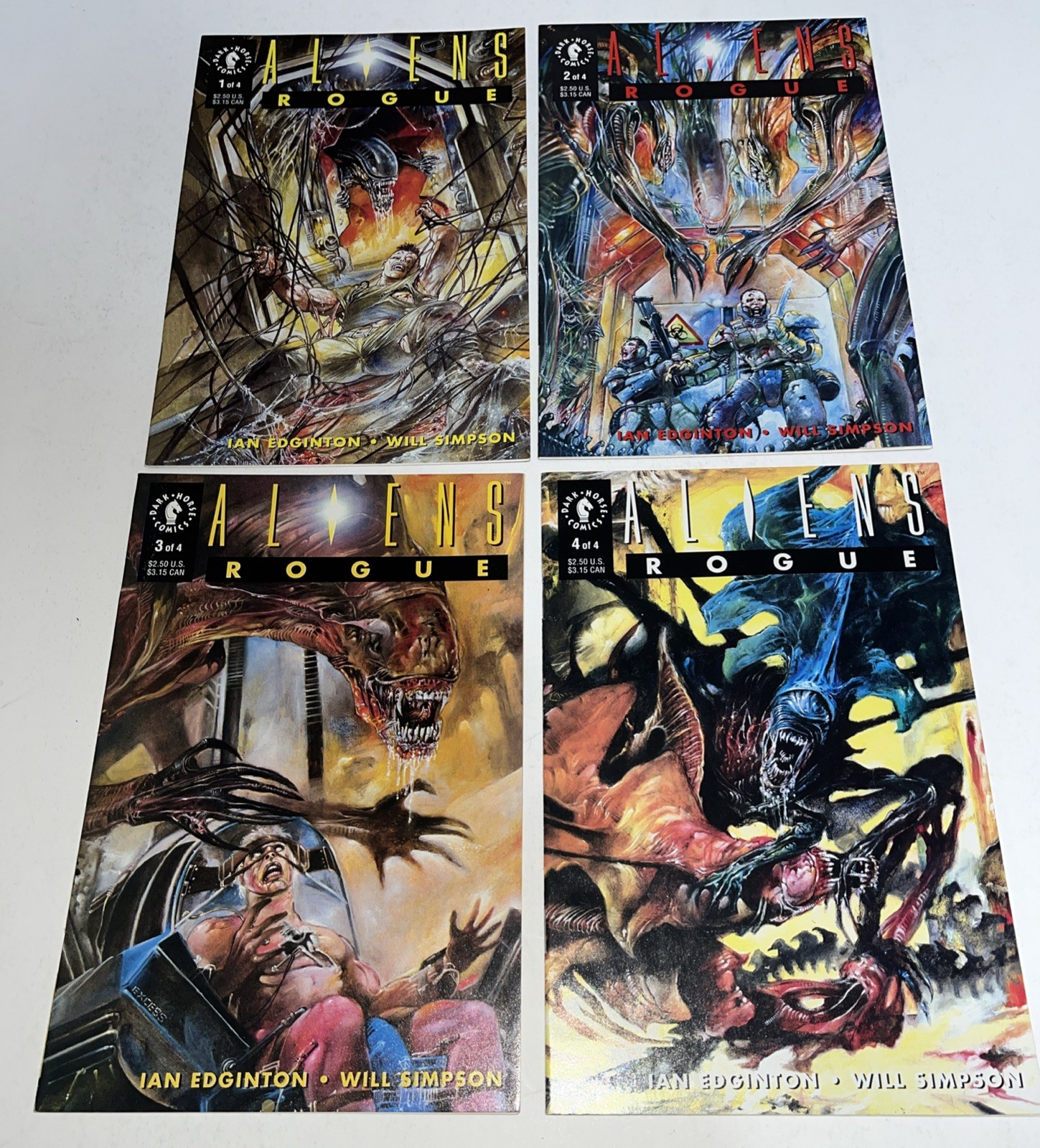 Aliens Rogue #1-4 Dark Horse 1993 Series Comic Book Complete Run Lot