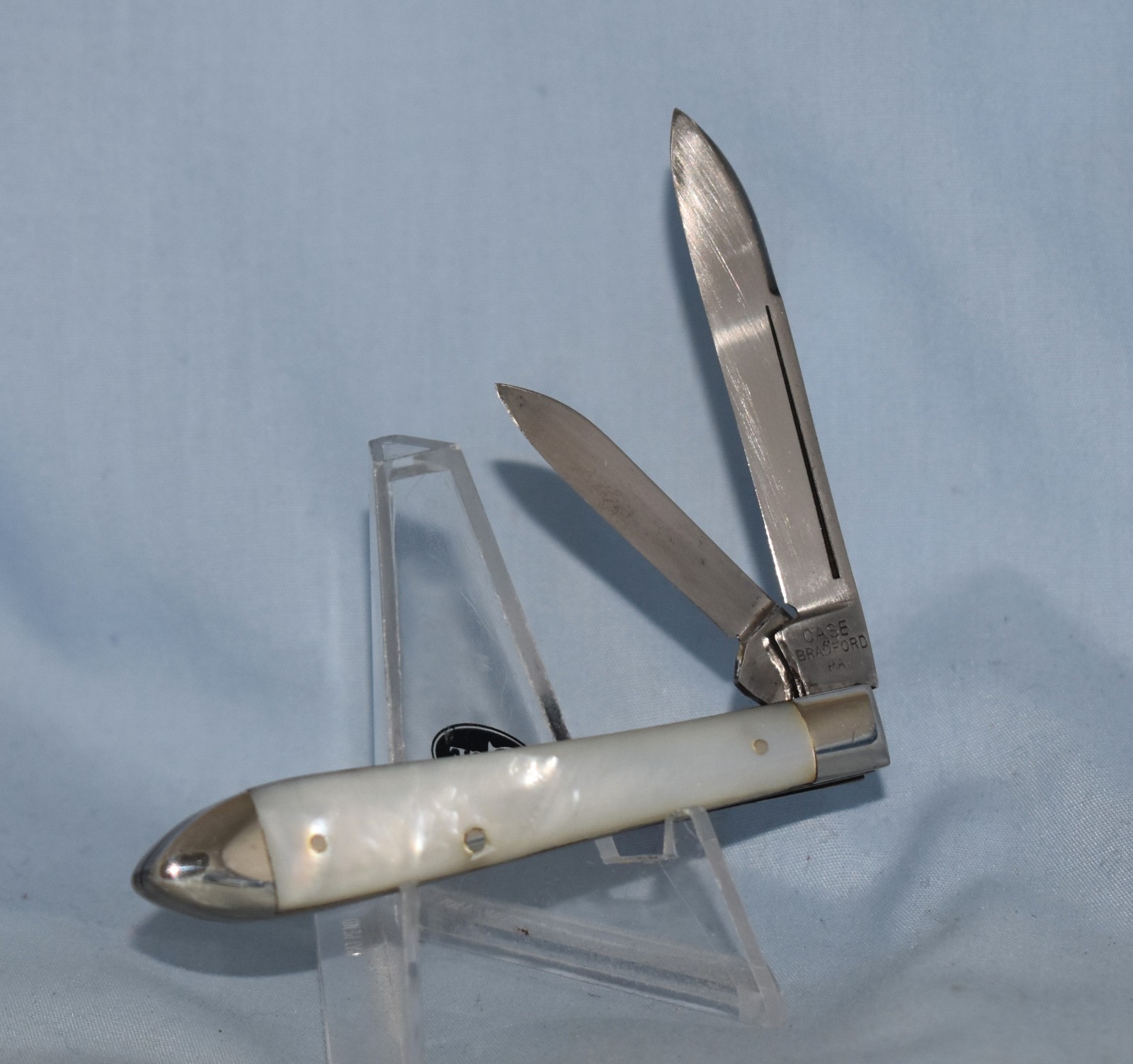 RARE VINTAGE CASE BRADFORD MOTHER OF PEARL TEARDROP KNIFE 82028 1915-19 