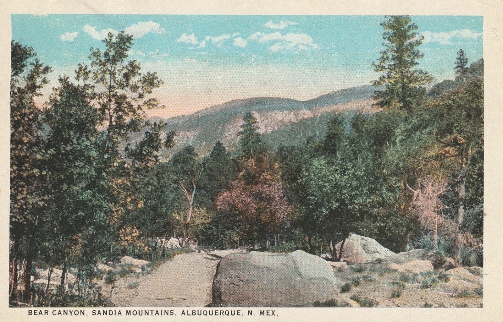 1920s Bear Canyon, Sandia Mountains, Albuquerque, New Mexico, 1351