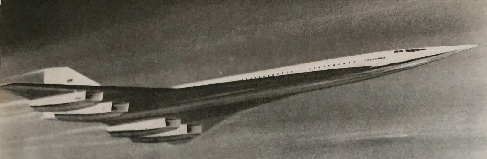Lockheed SST Picture Magazine Ad Original Vtg Decor Wall Art Aircraft Aviation 