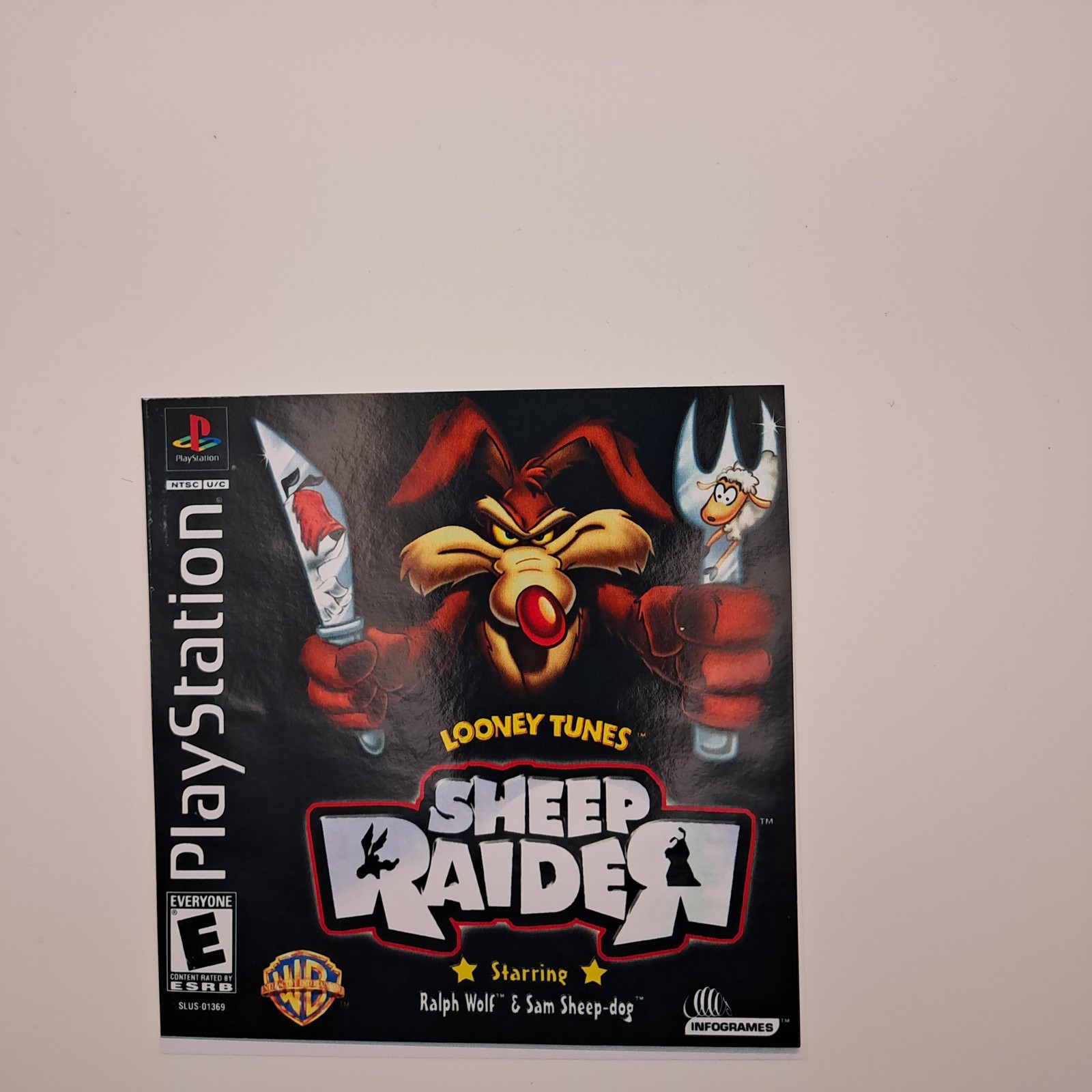 Reproduction Manual - Looney Tunes - Sheep Raider - PS1