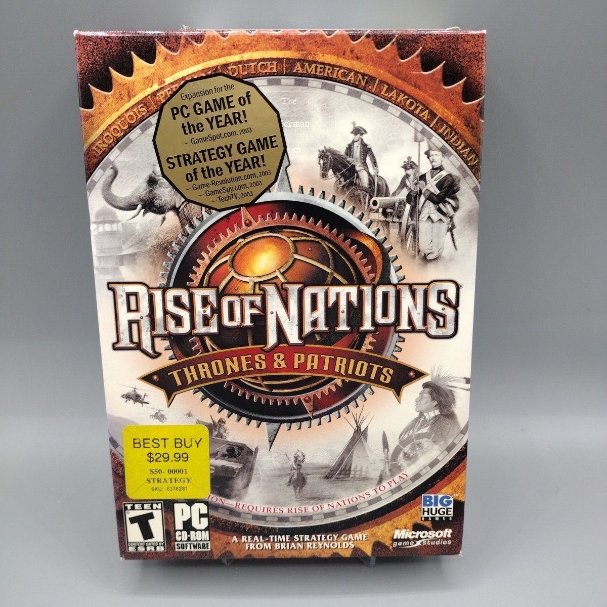 Rise of Nations: Thrones and Patriots (PC, 2004) Expansion Box, New & Sealed
