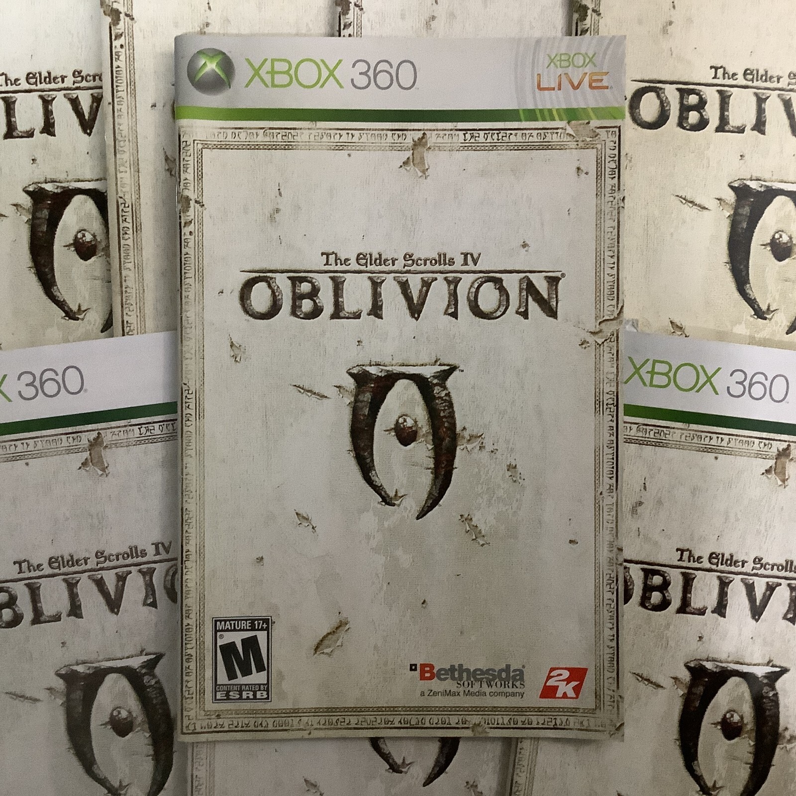 Elder Scrolls IV Oblivion GOTY Edition Xbox 360 Instruction Manual / Insert Only