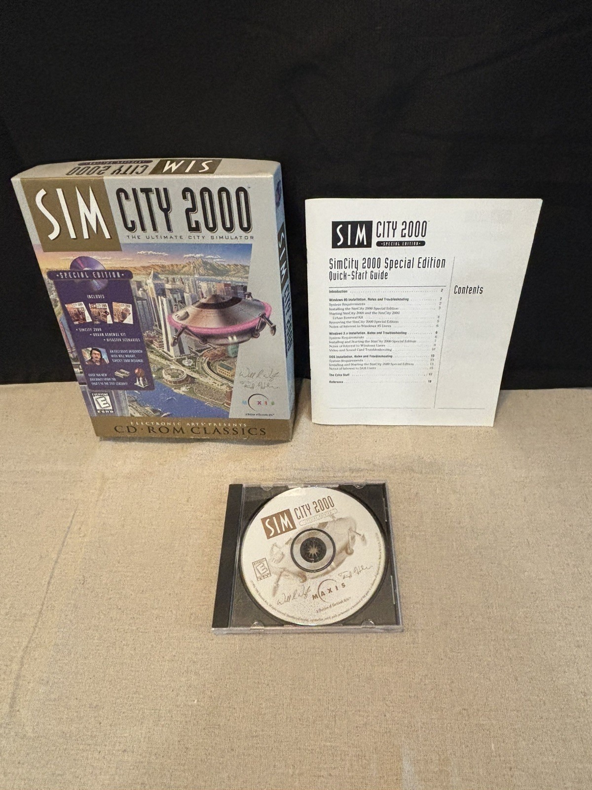 SIM CITY 2000 Special Edition Original Box,  PC version
