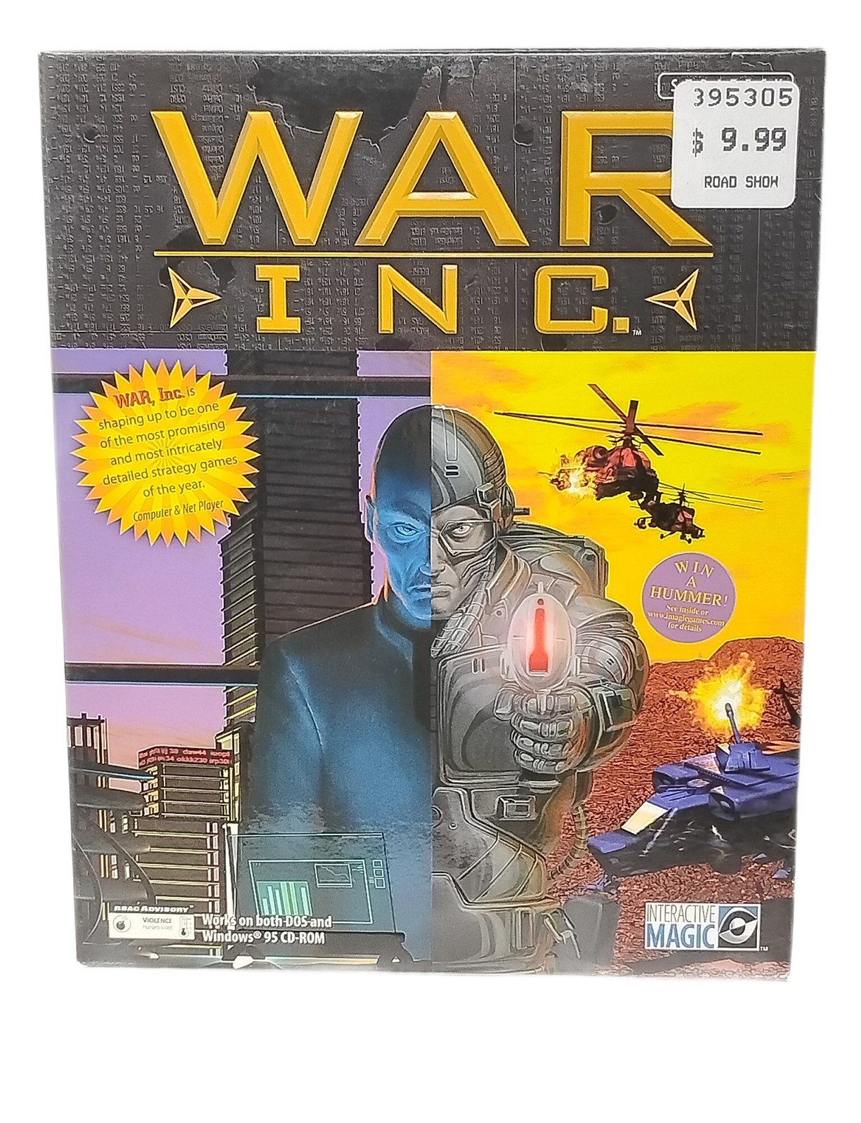 1997 War Inc. PC CD-ROM Big Box Strategy Title DOS Windows 95 Software