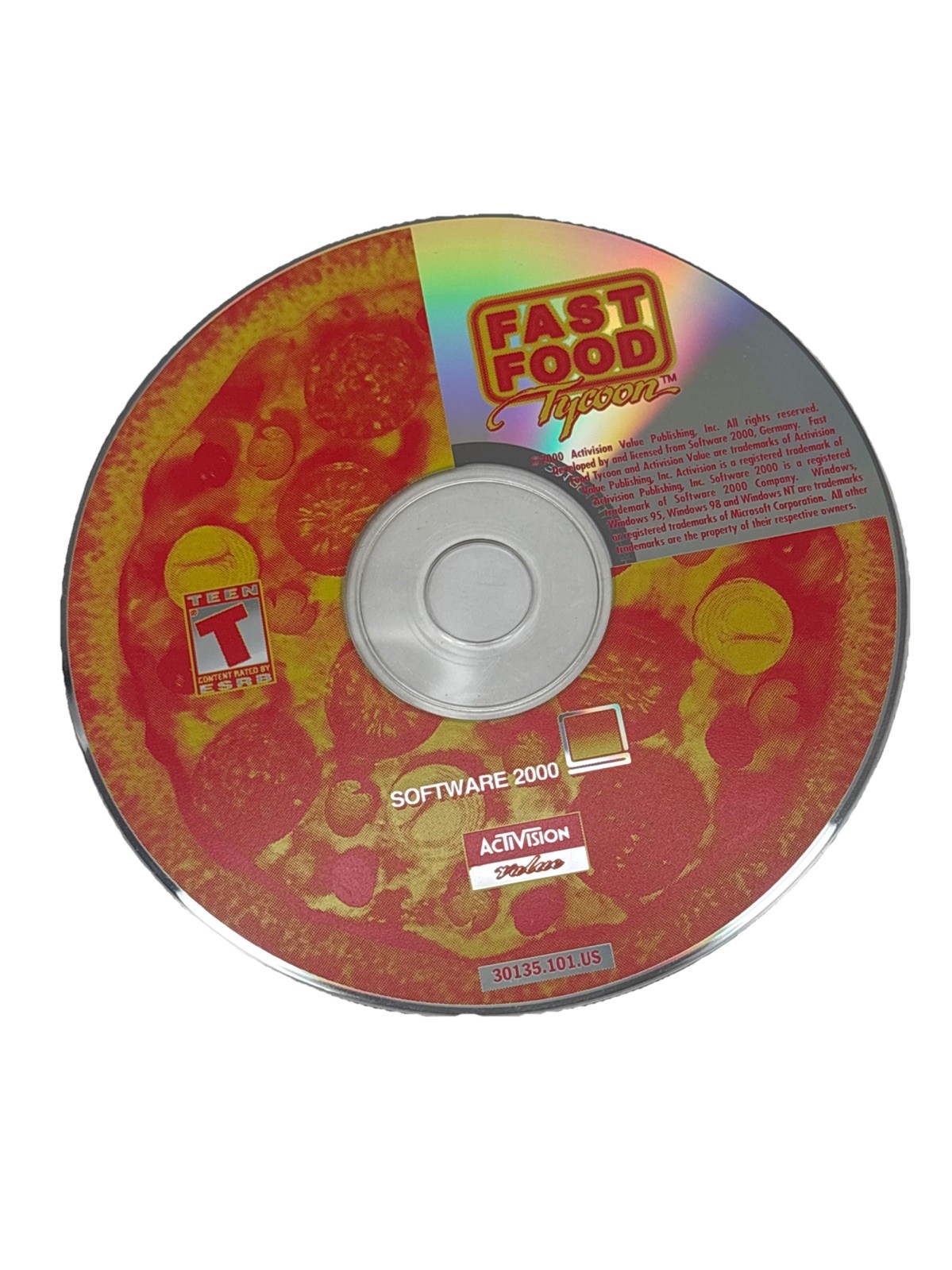 Fast Food Tycoon PC Game Activision 2000 Rated Teen