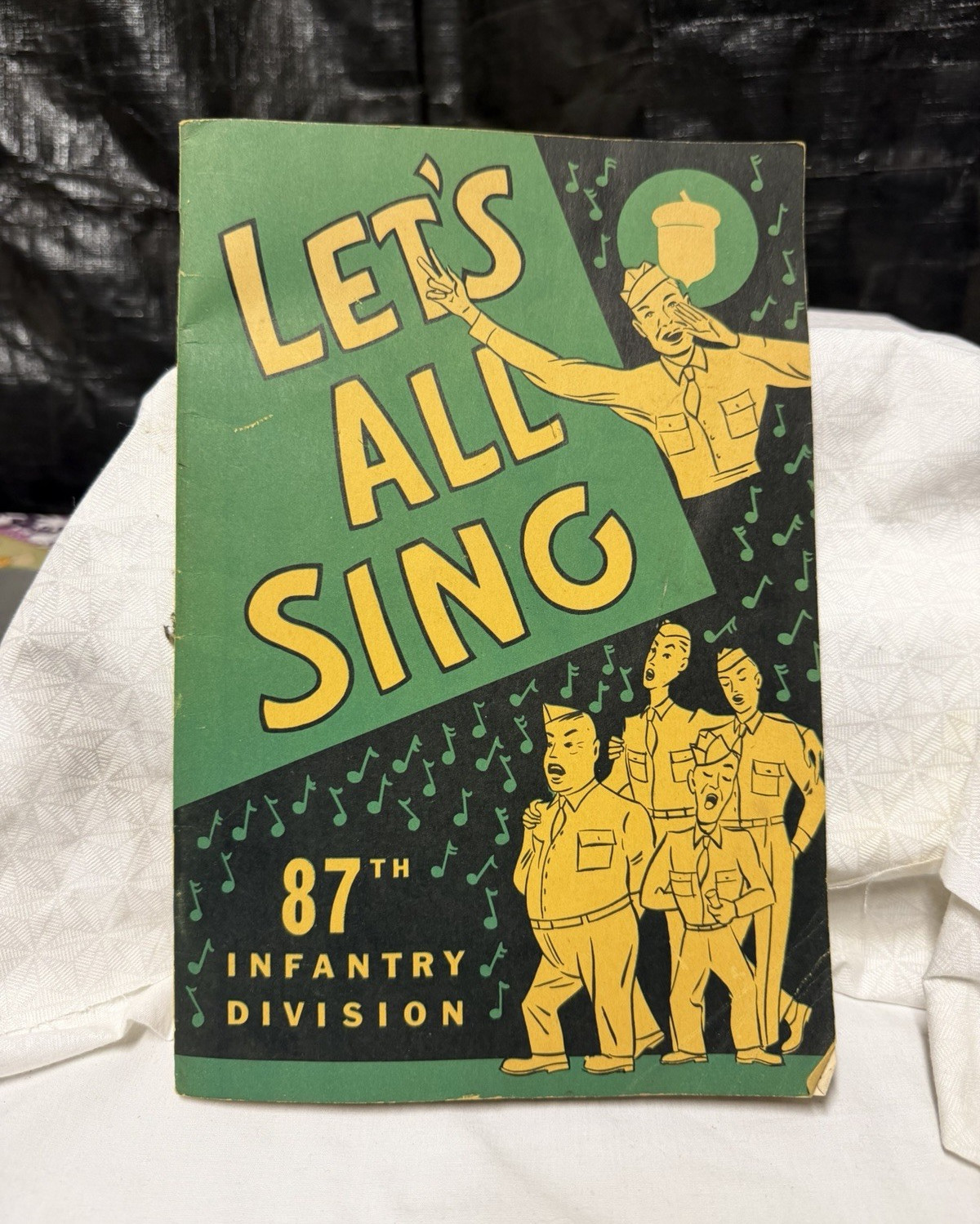 1943 WWII Let’s All Sing 87th Infantry Division US Army Song Book