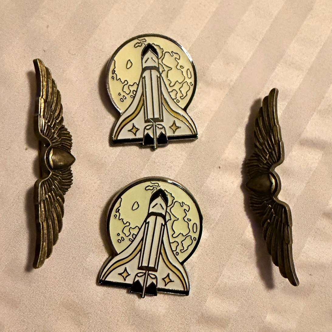Sony Interactive Entertainment SIE Wings-Shuttle Enamel Pin Lot - promo set (4x)