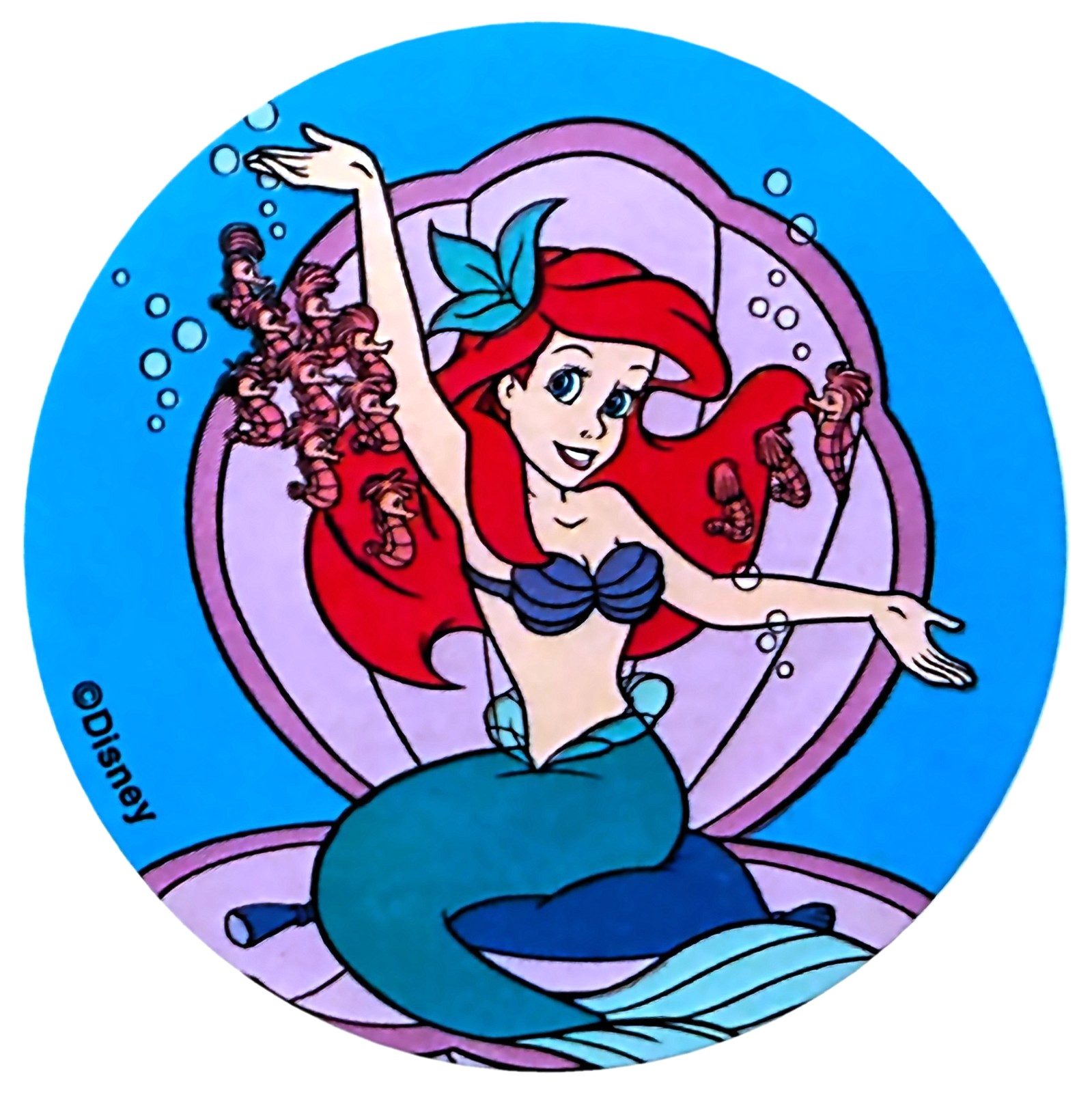 Ariel Little Mermaid Sticker Seashell Seahorse Disney Princess Walt Disney World
