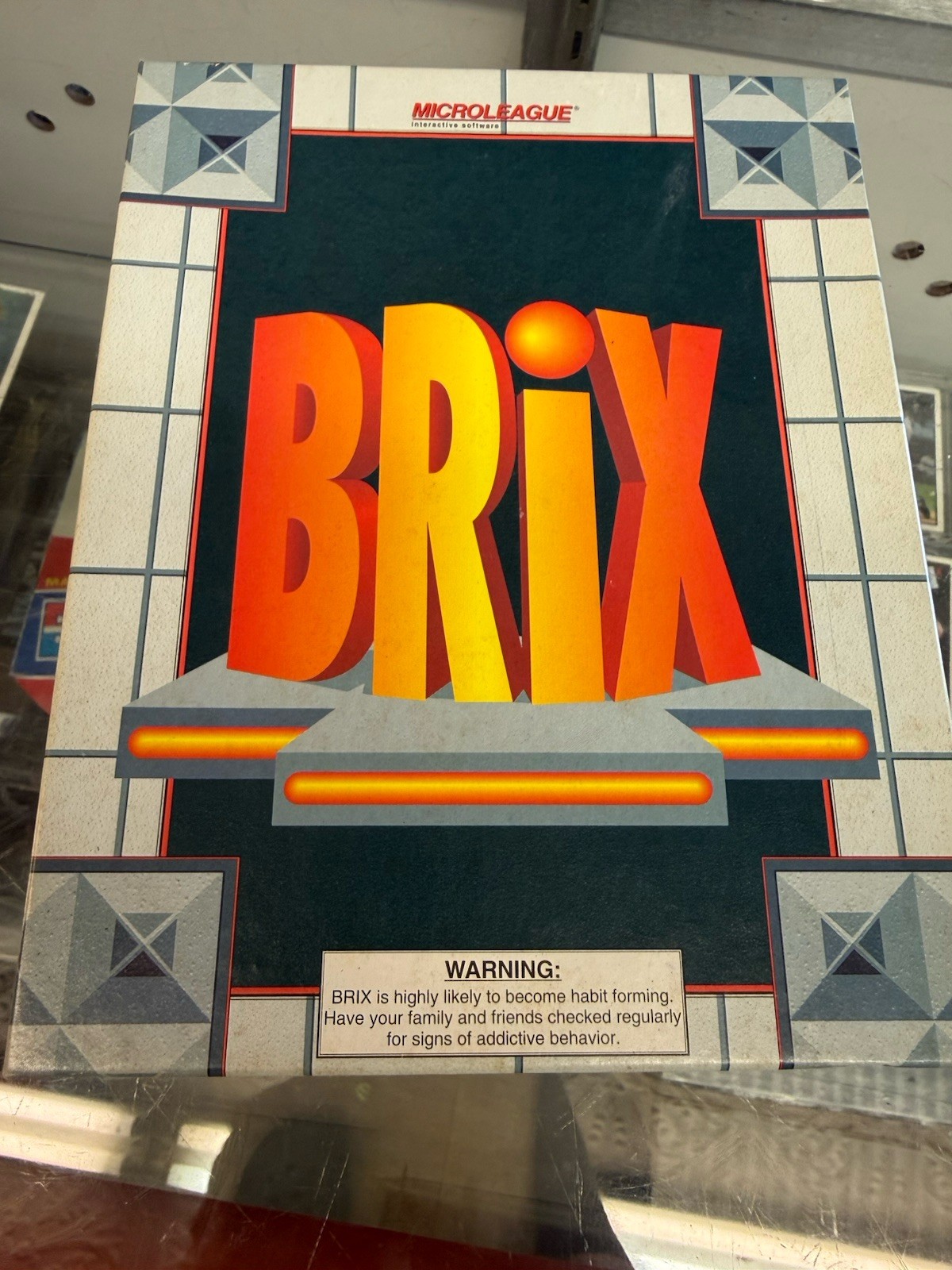 Brix PC MS-DOS Big Box Game MicroLeague Epic MegaGames Vintage