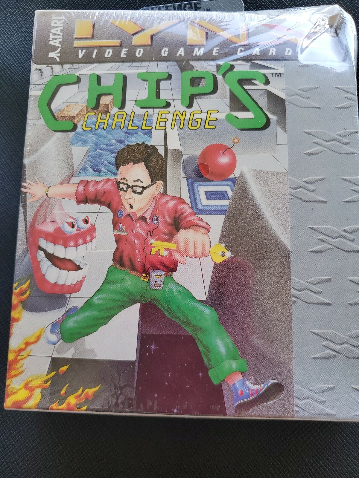 CHIP'S CHALLENGE Atari Lynx NEW Cartridge and Manual DAMAGED BOX Factory Sealed