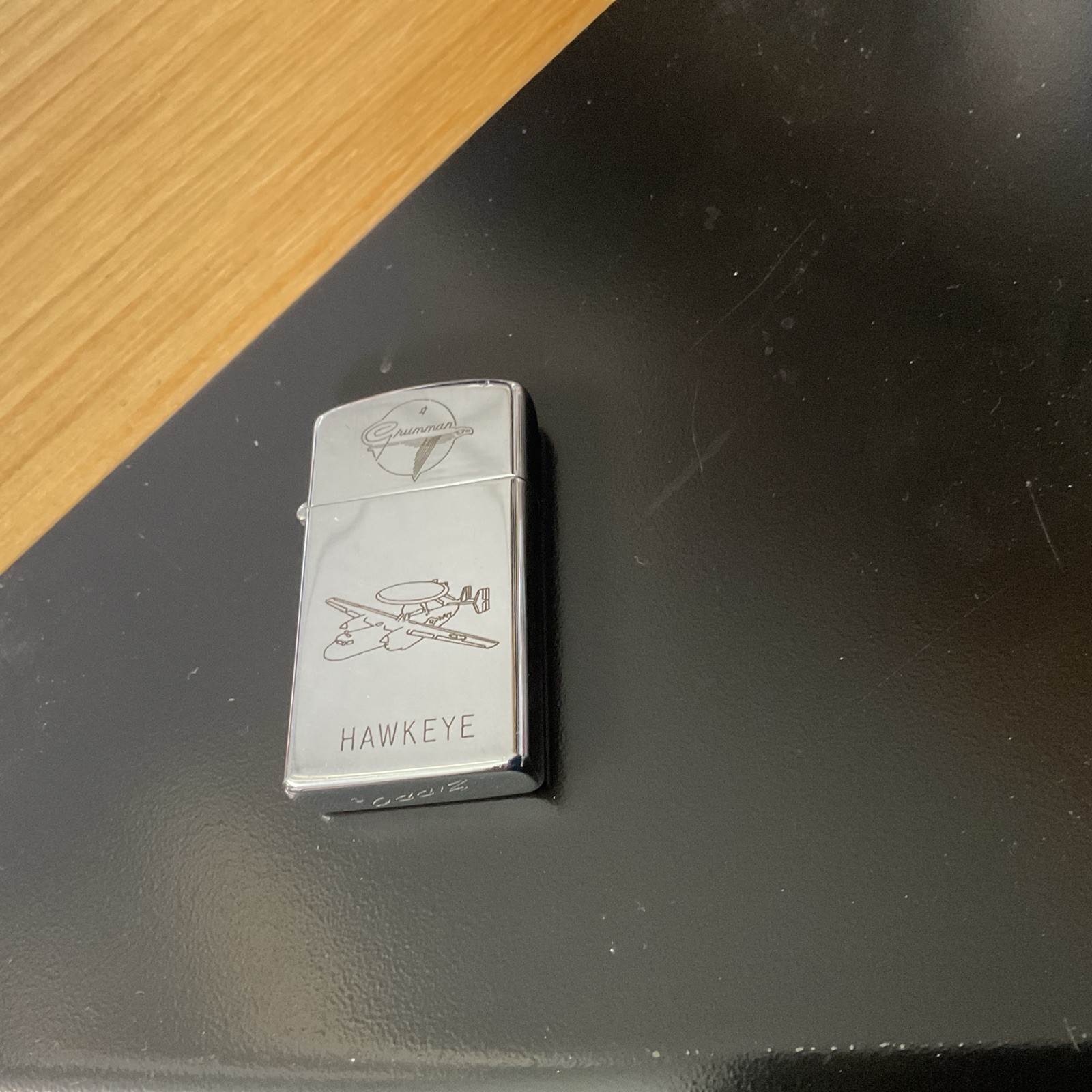 Zippo Navy Grumman W2F Hawkeye Early Warning Aircraft SLIM . MINT CONDITION. 