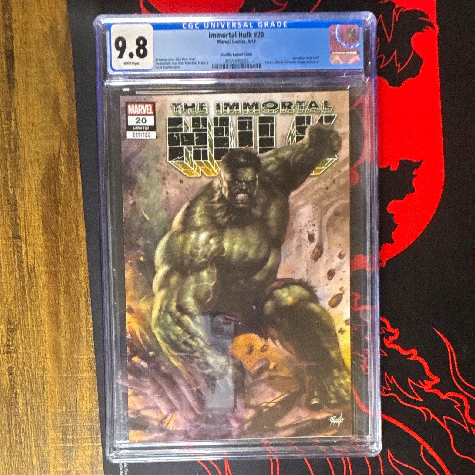 Marvel Comics Immortal Hulk #20 Lucio Parrillo Variant Cover CGC 9.8 (2019)