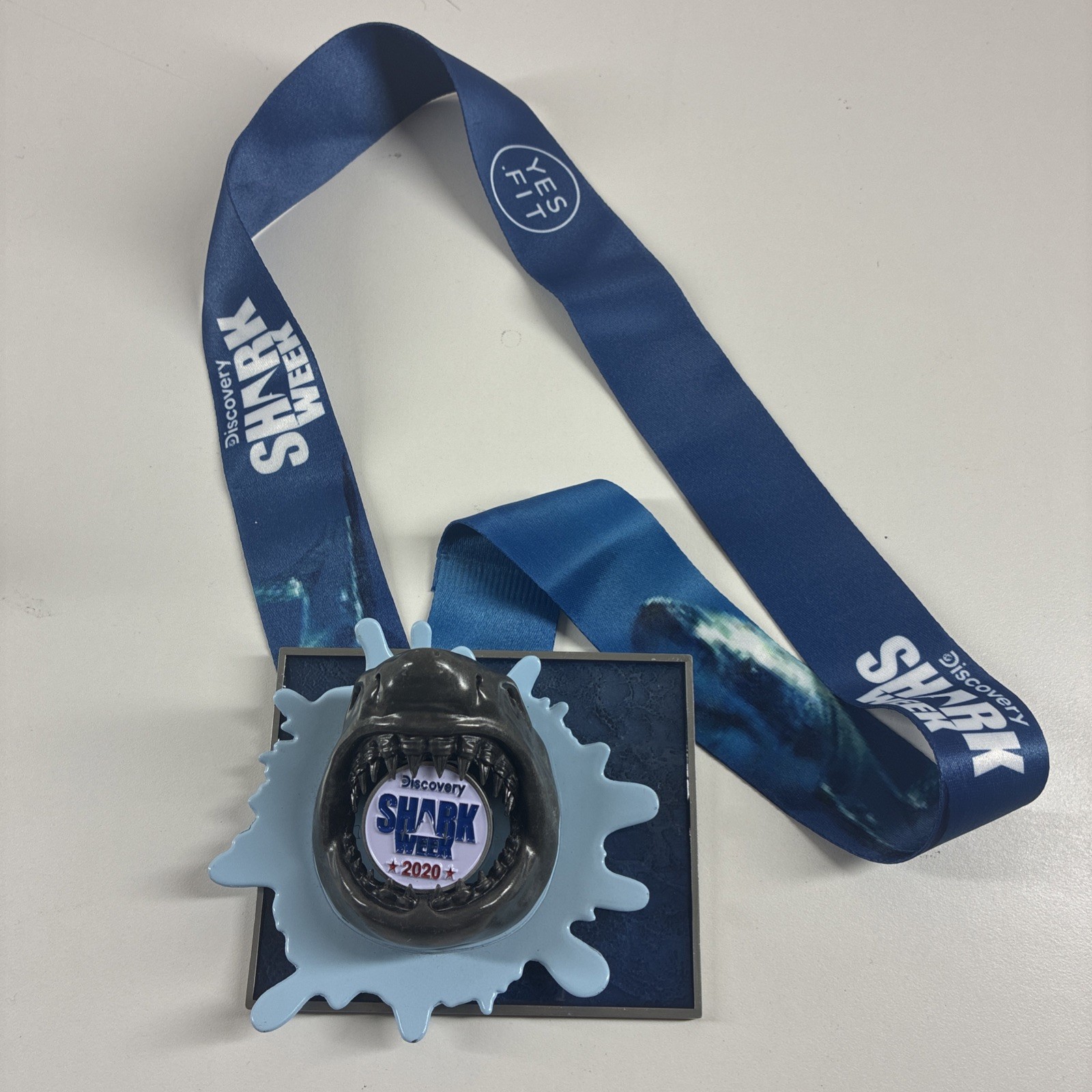 2020 Discovery Channel Shark Week Medal and Lanyard Three-Dimensional