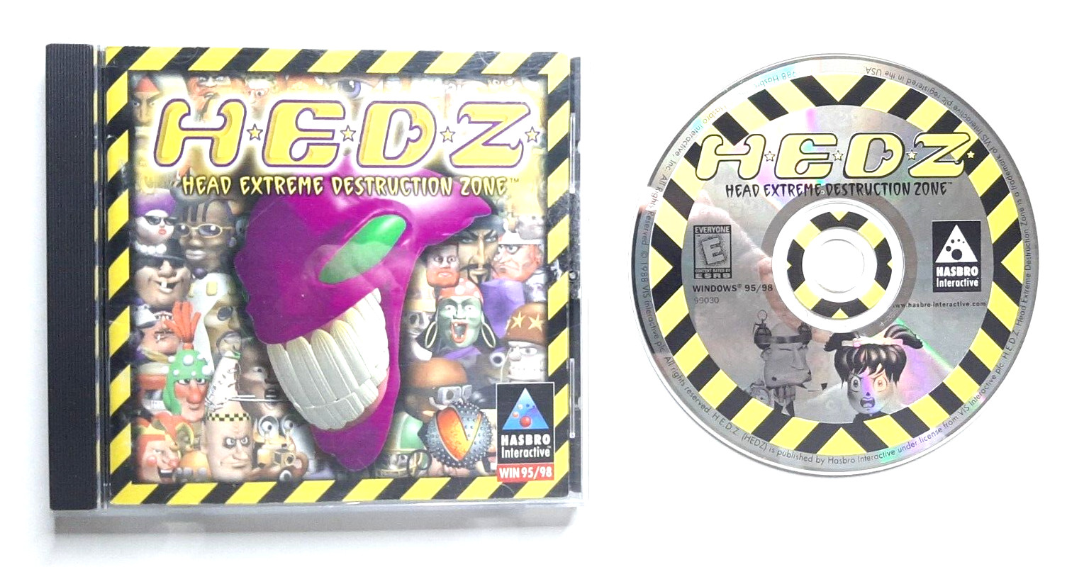 HEDZ Head Extreme Destruction Zone PC CD-ROM 1998 Action Game