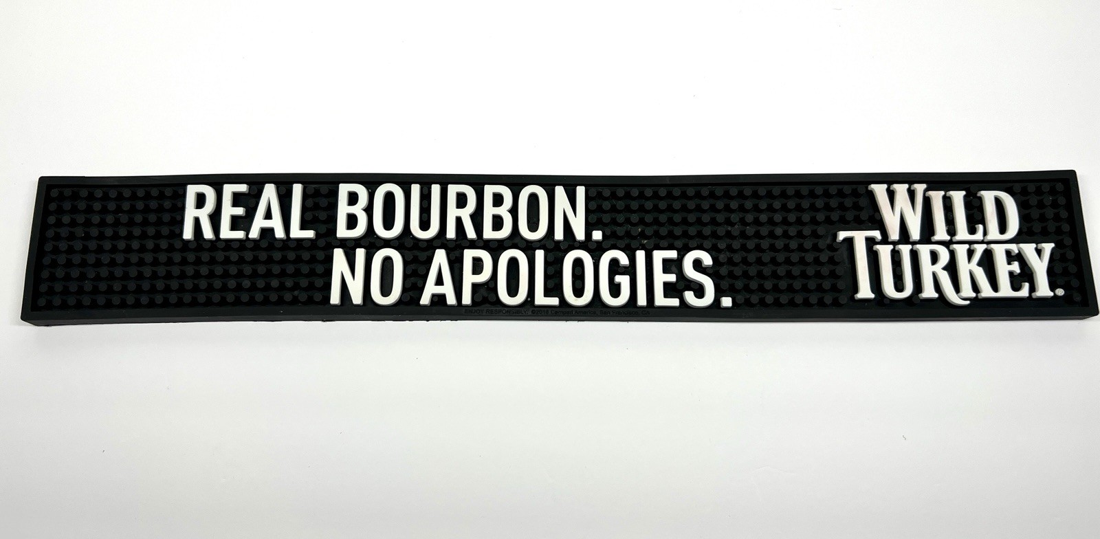 Wild Turkey Rubber Bar Rail Spill Mat