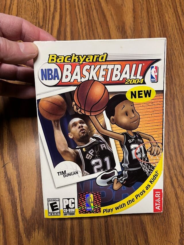 Backyard NBA Basketball 2004 PC CD-ROM Windows 98/ME/2000/XP TIM DUNCAN sealed