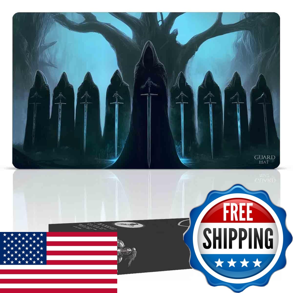 GuardMat Nazgul (Stitched Edges) MTG Playmat for Magic The Gathering LOTR TCG