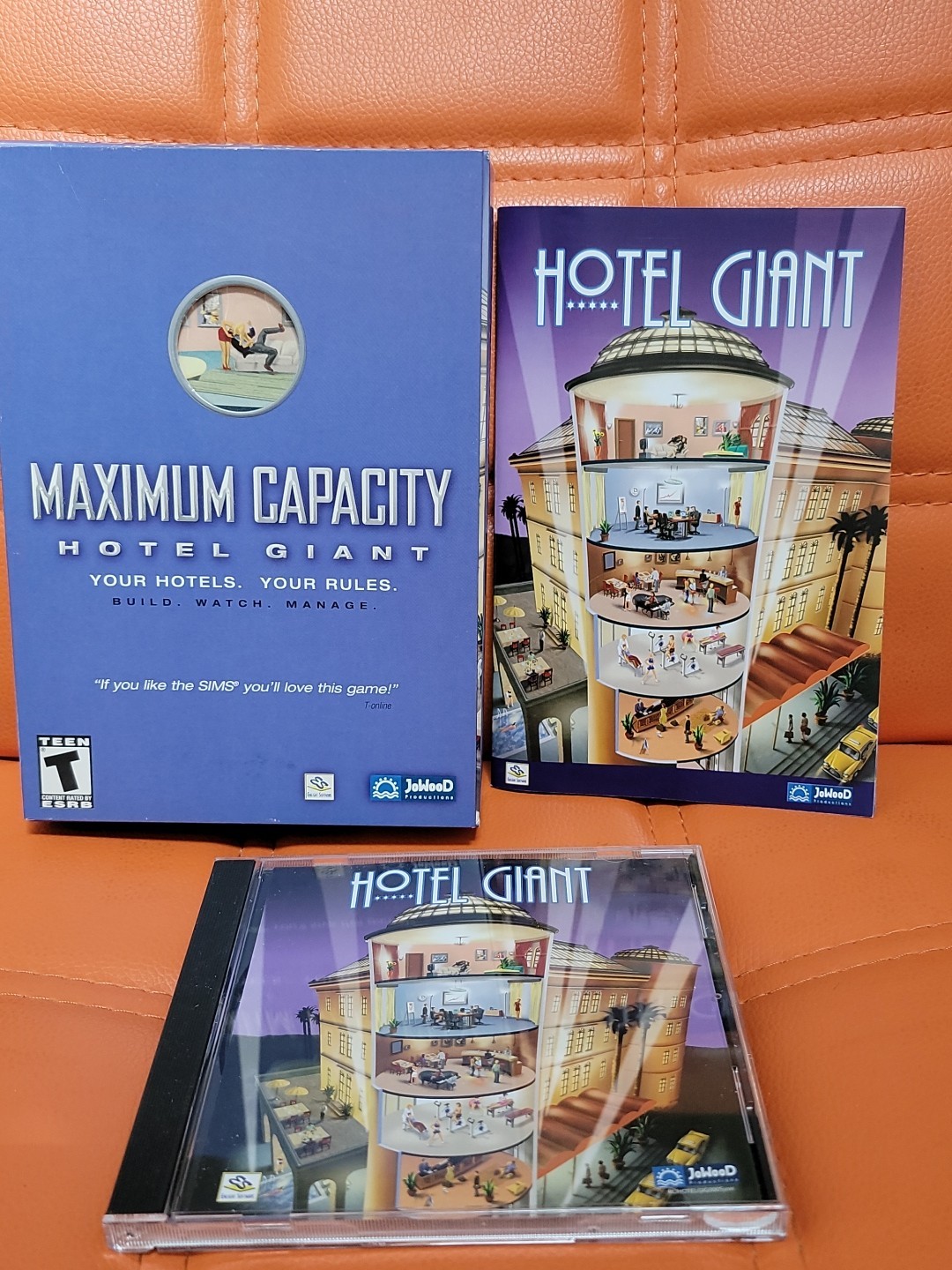 Maximum Capacity: Hotel Giant (Windows PC CD Game, 2002) Complete in Box CIB